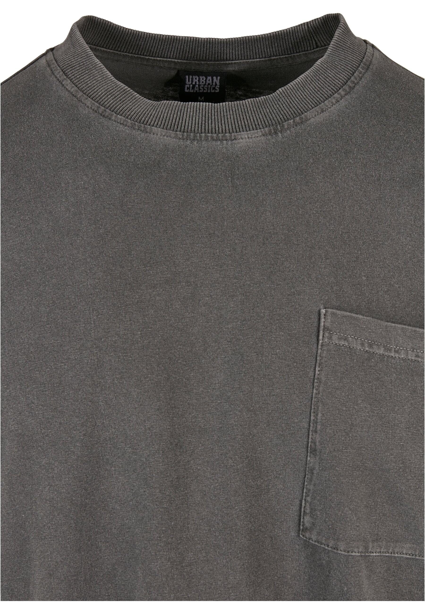 URBAN CLASSICS Longsleeve »Urban Classics Herren Pigment Dyed Pocket Longsleeve«, (1 tlg.)