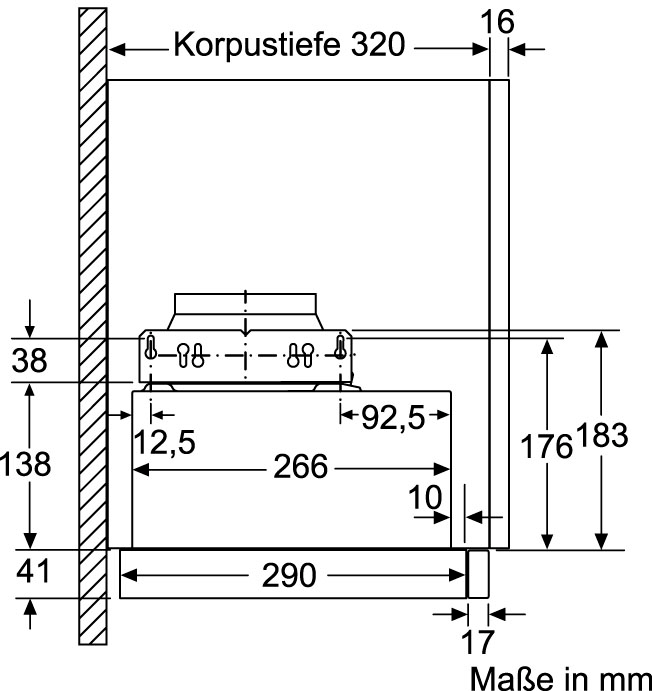 per NEFF BAUR 30 Serie »D46BR12X6«, | Flachschirmhaube Rechnung N