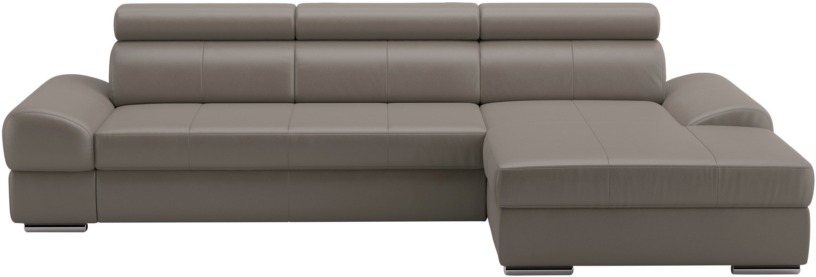 sit&more Ecksofa "Broadway L-Form" inklusive Kopfteilverstellung, wahlweise mit Schlaffunktion