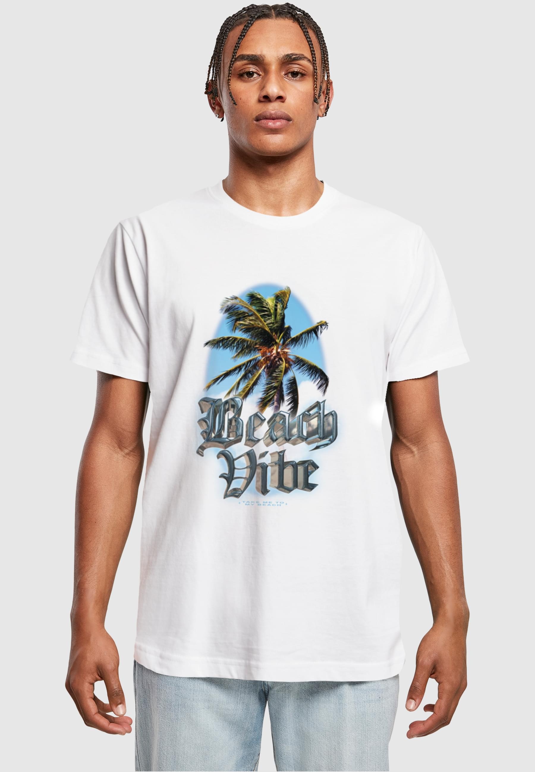 MisterTee T-Shirt »MisterTee Herren Beach Vibe Tee«, (1 tlg.)