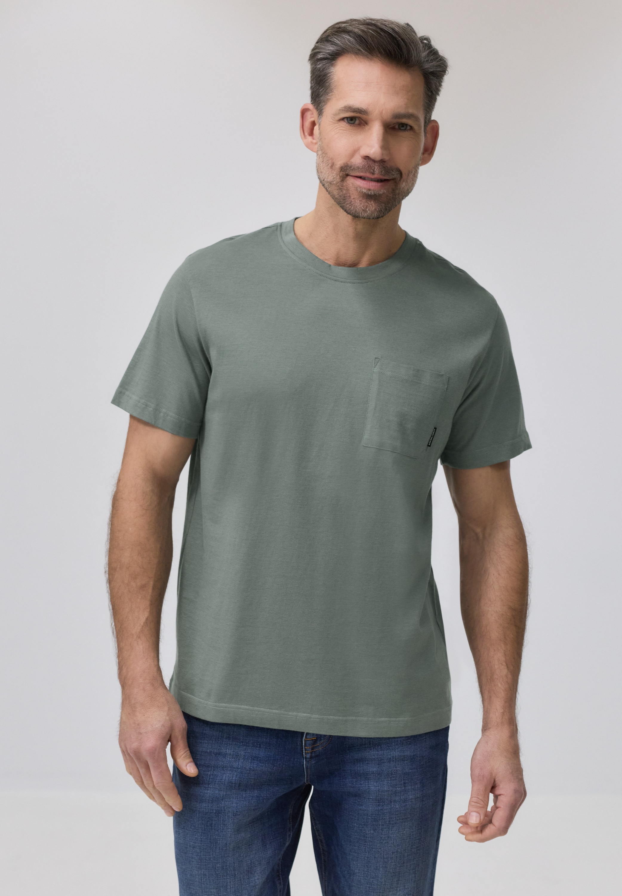 STREET ONE MEN T-Shirt mit Brusttasche