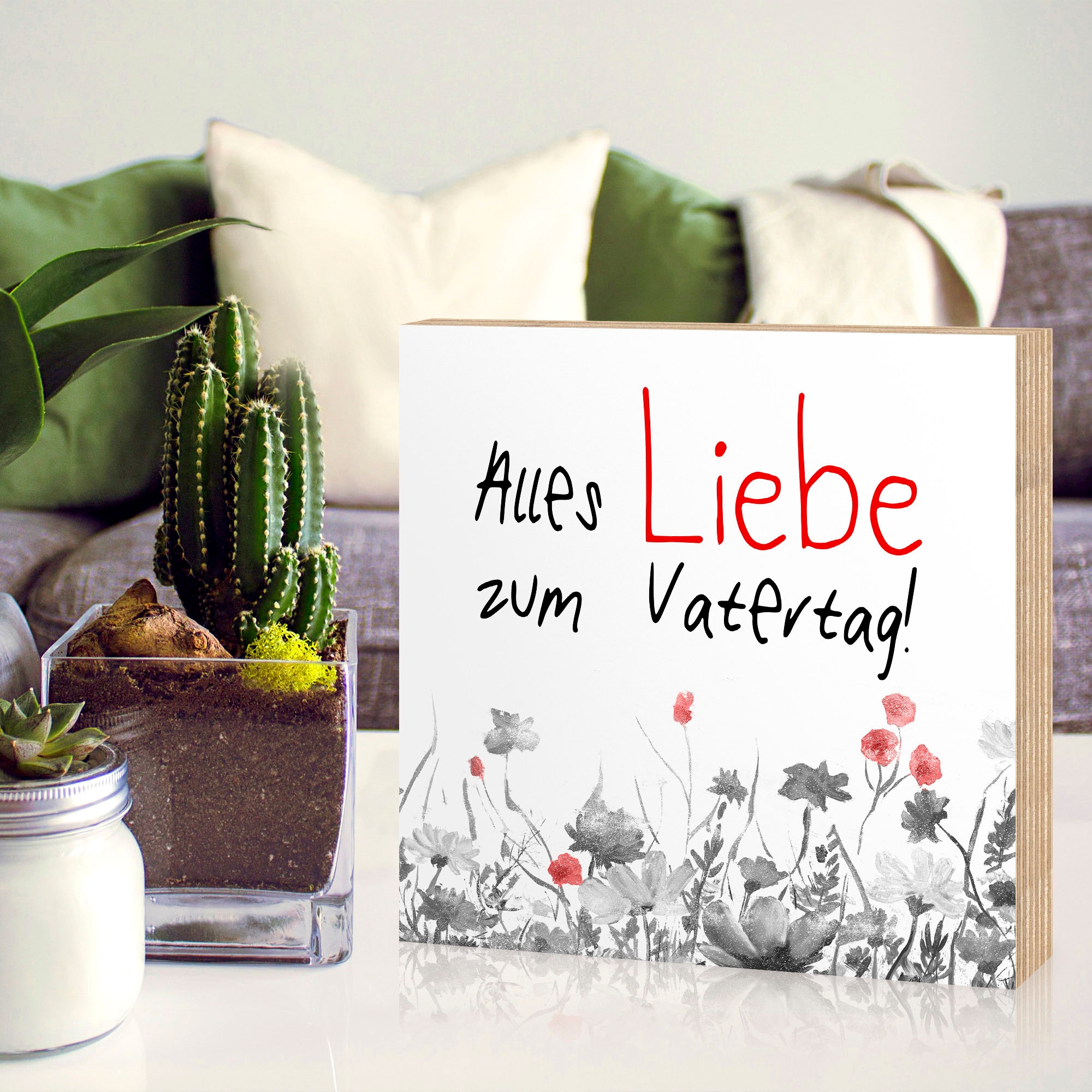 Artland Holzbild »Alles Liebe zum Vatertag«, (1 St.)