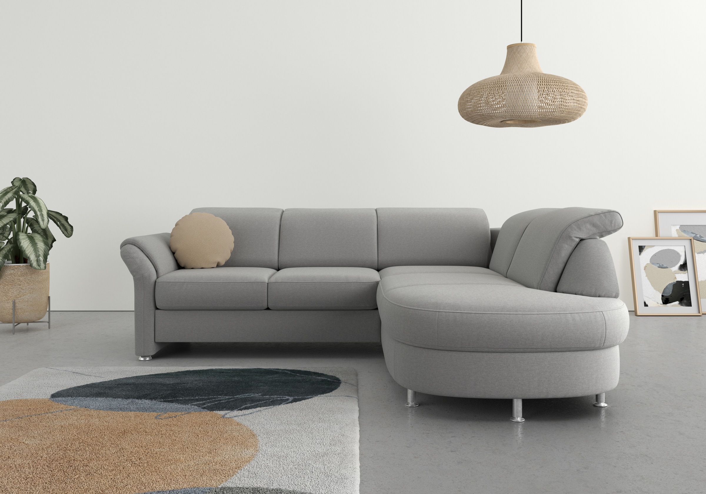Thumbnail - sit&more Ecksofa "Apulia L-Form", wahlweise Bettfunktion, Bettkasten und Kopf- und Armteilverstellung