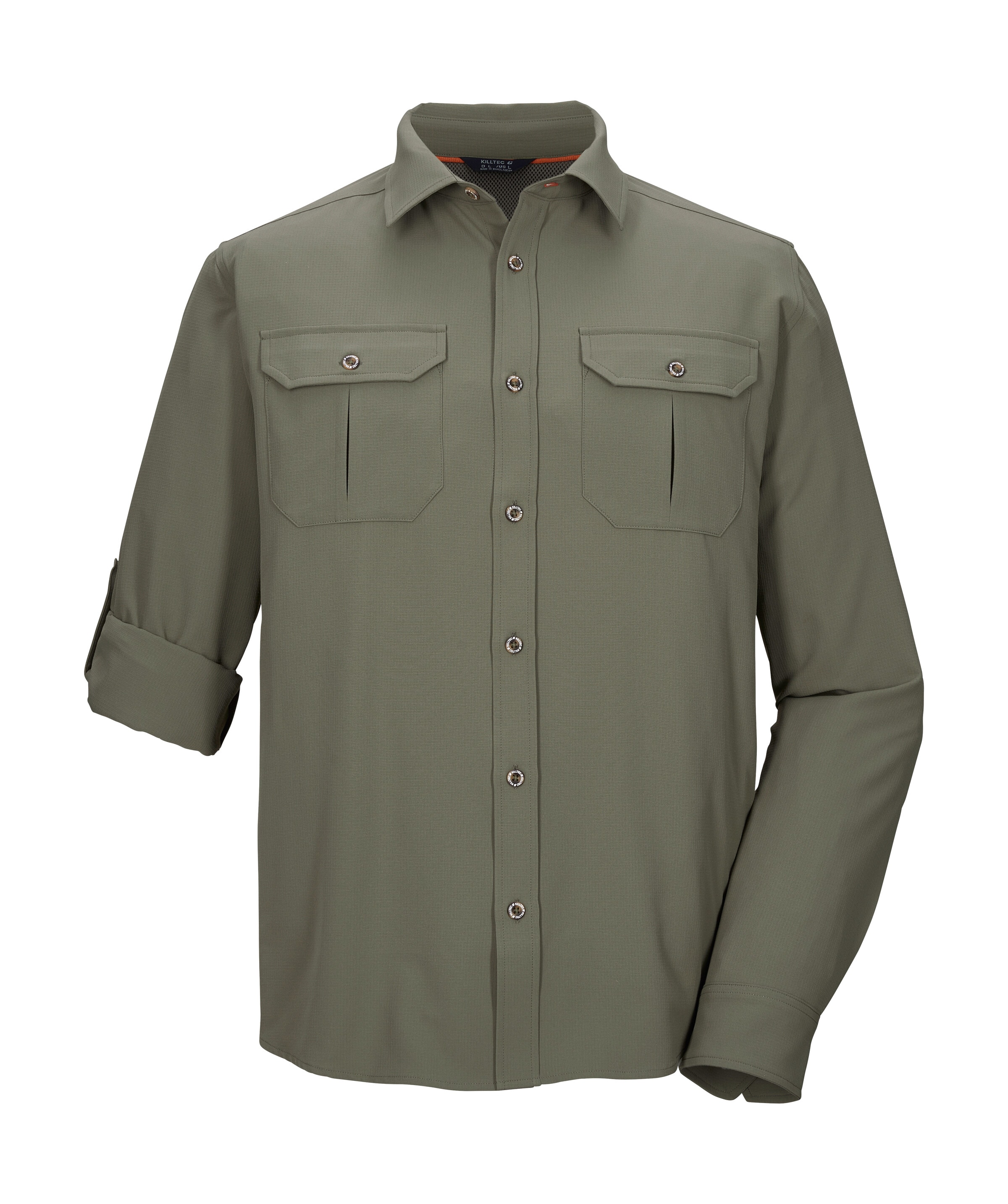 Killtec Funktionshemd "KOS 65 MN WVN SHRT" Schnelltrocknendes Herrenhemd mi günstig online kaufen
