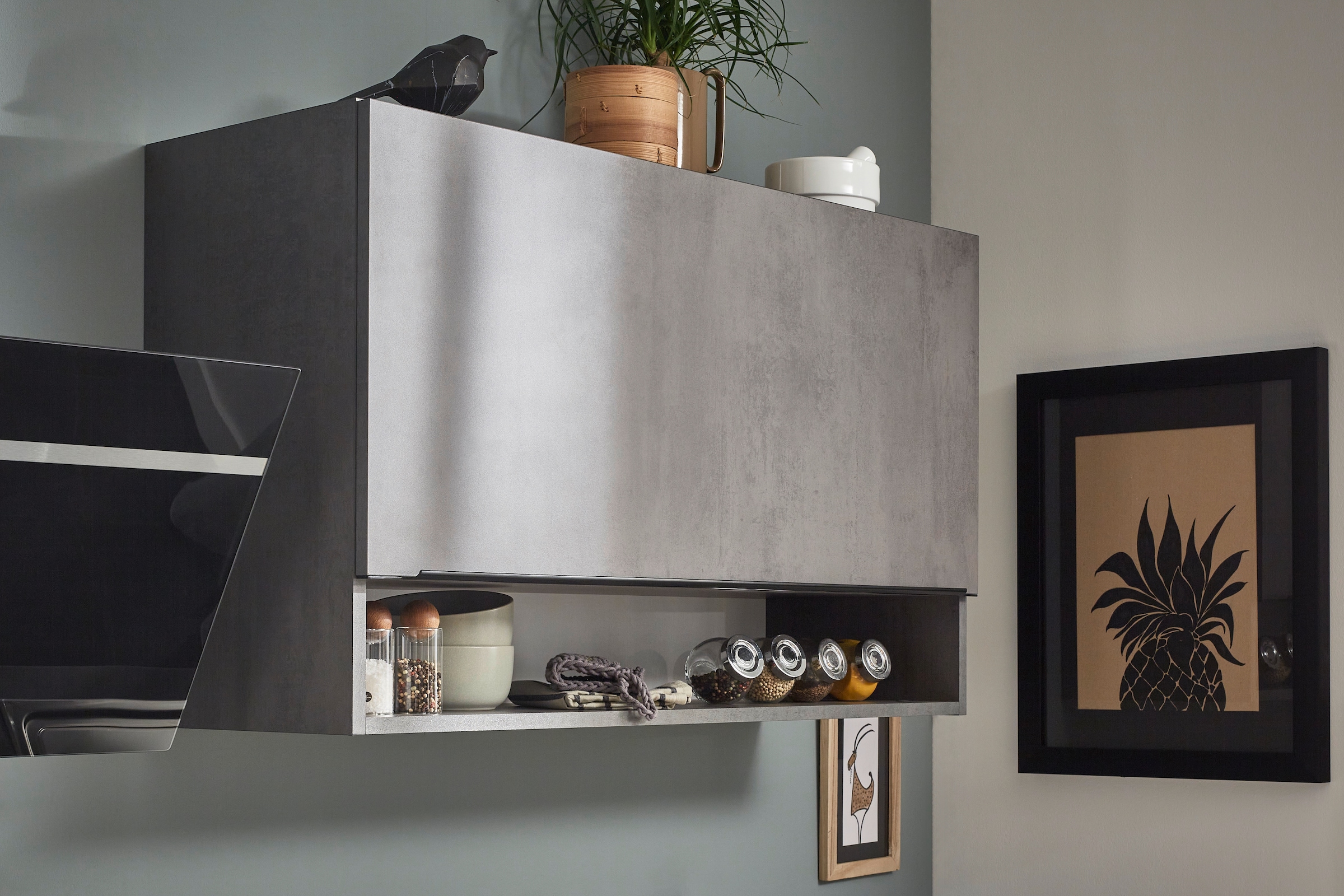 BASIC by Balculina Küchenzeile »Boston«, Breite 200 + 123 cm, wahlweise mit E-Geräten