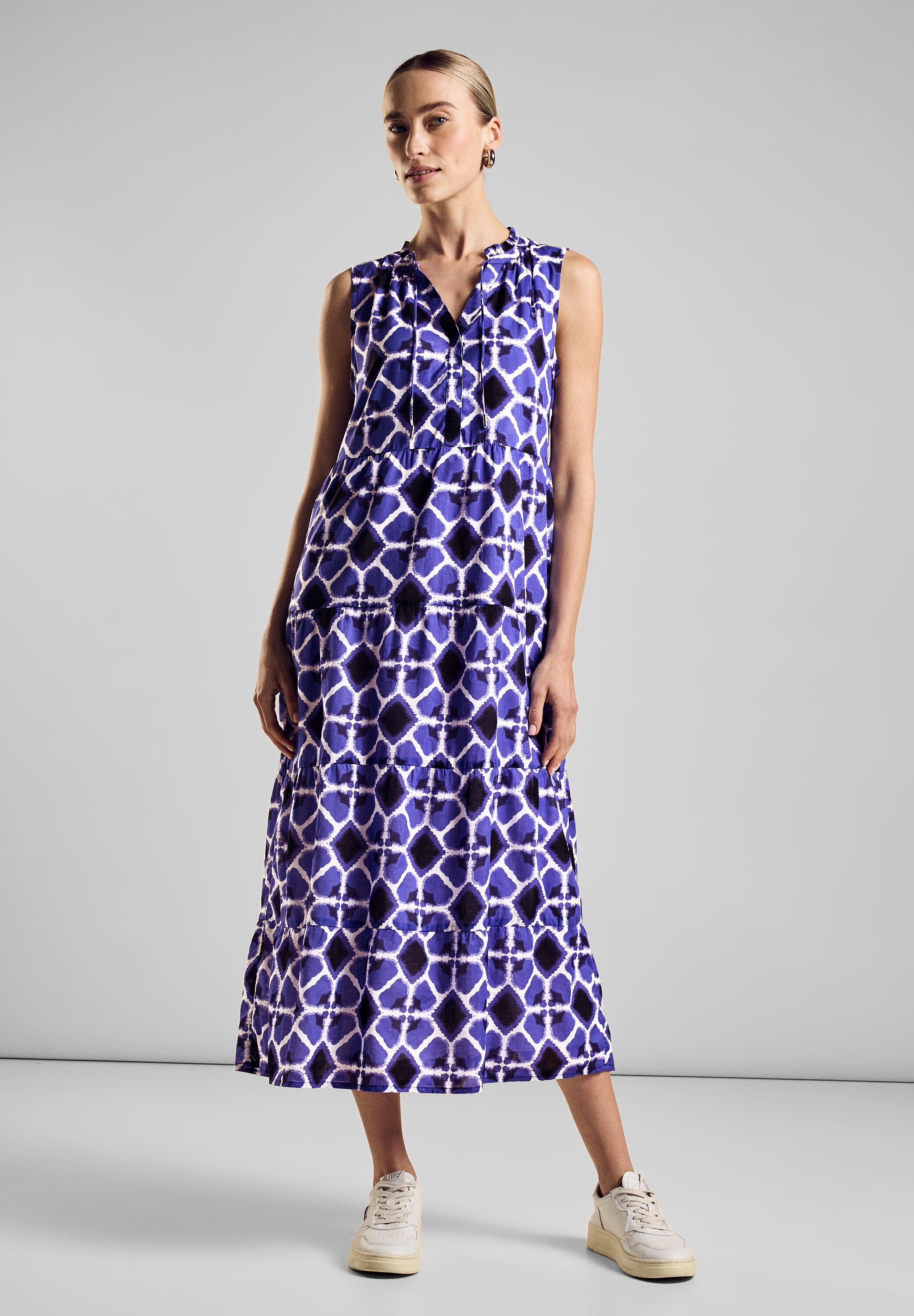 Maxikleid, mit All-Over Print