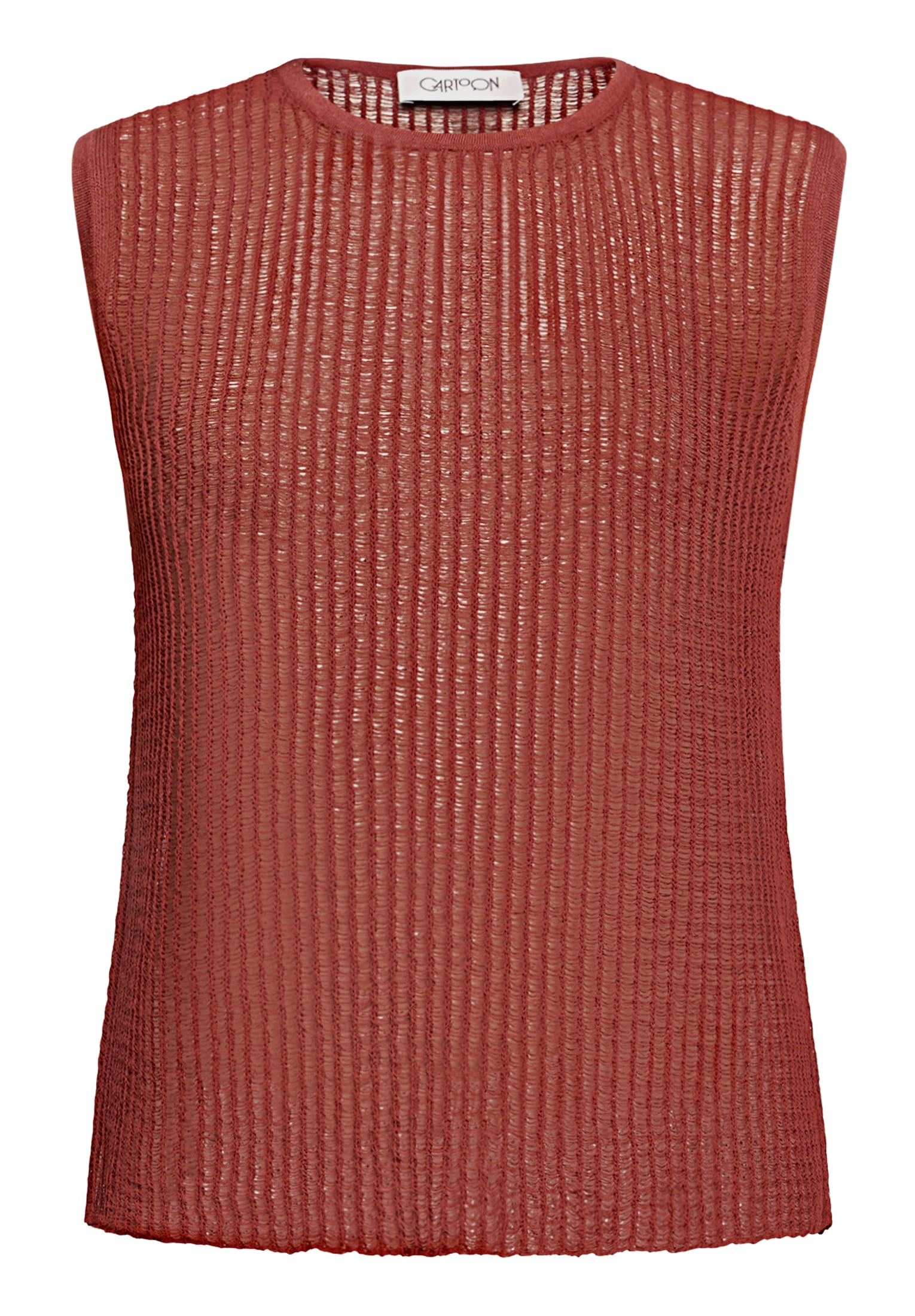 Cartoon Stricktop »Damen mit Rundhalsausschnitt«