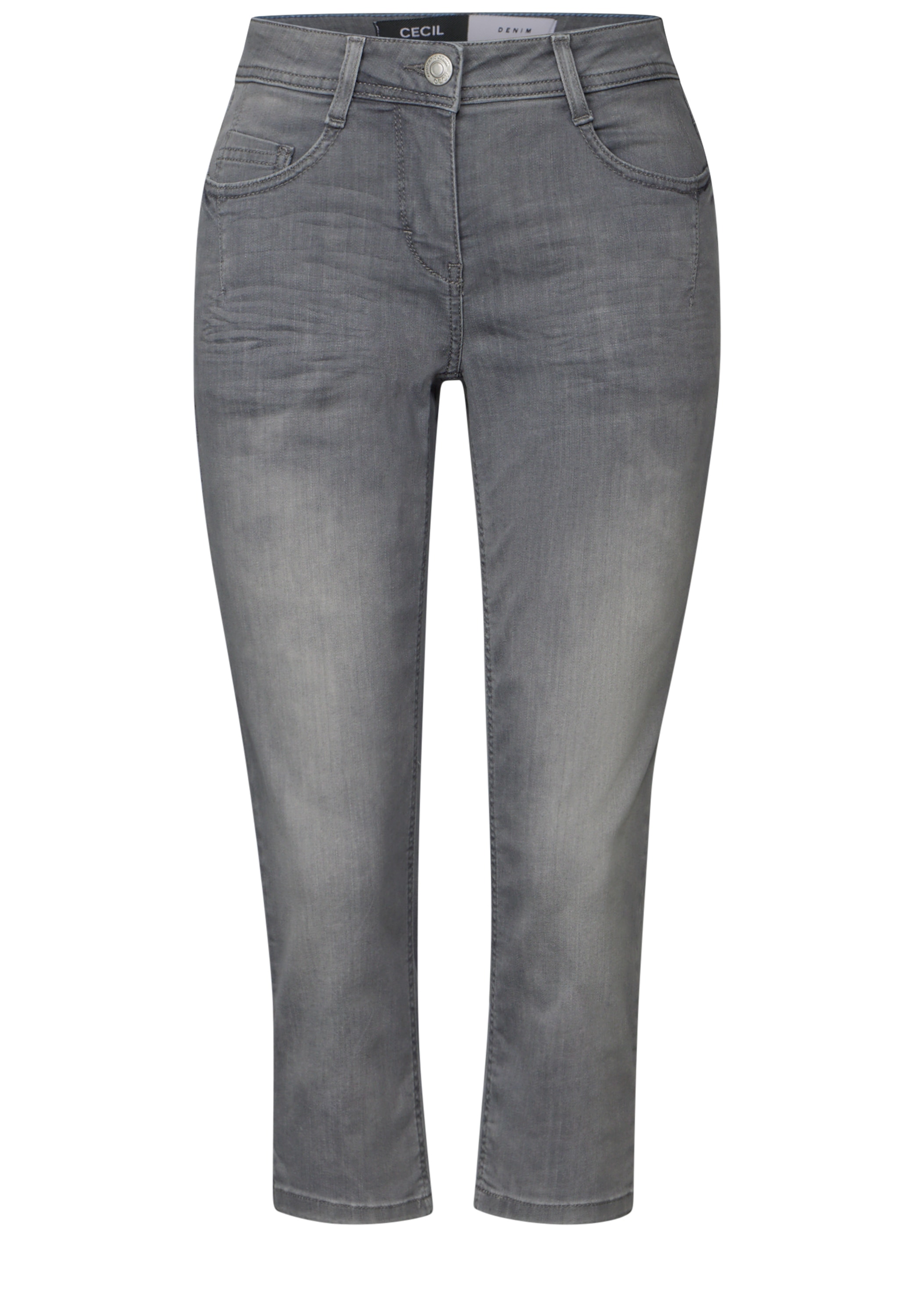 Cecil Slim-fit-Jeans, mit hellgrauer Waschung