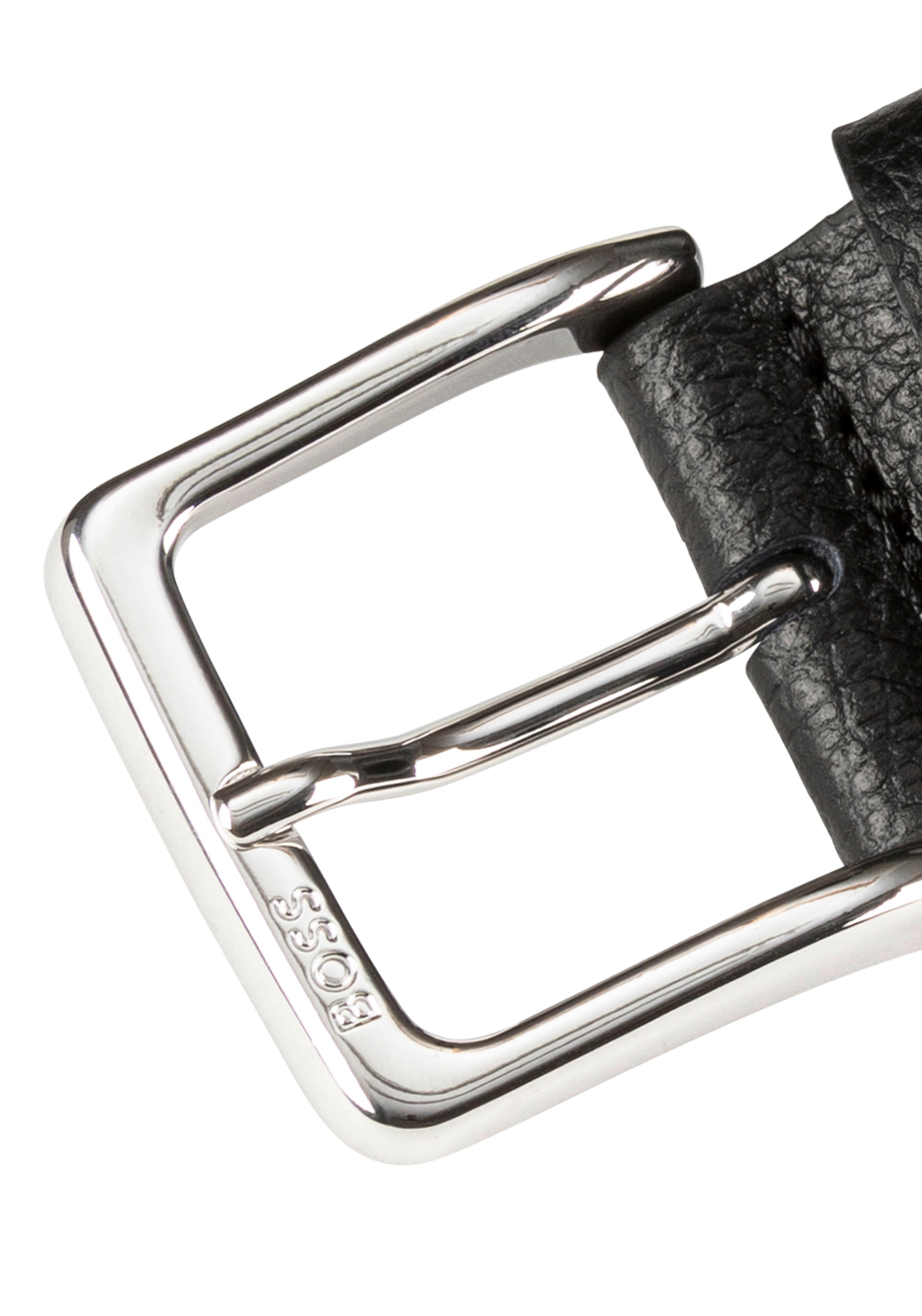 BOSS Ledergürtel "Ronnie-Gr Sz35" aus genarbtem Leder günstig online kaufen