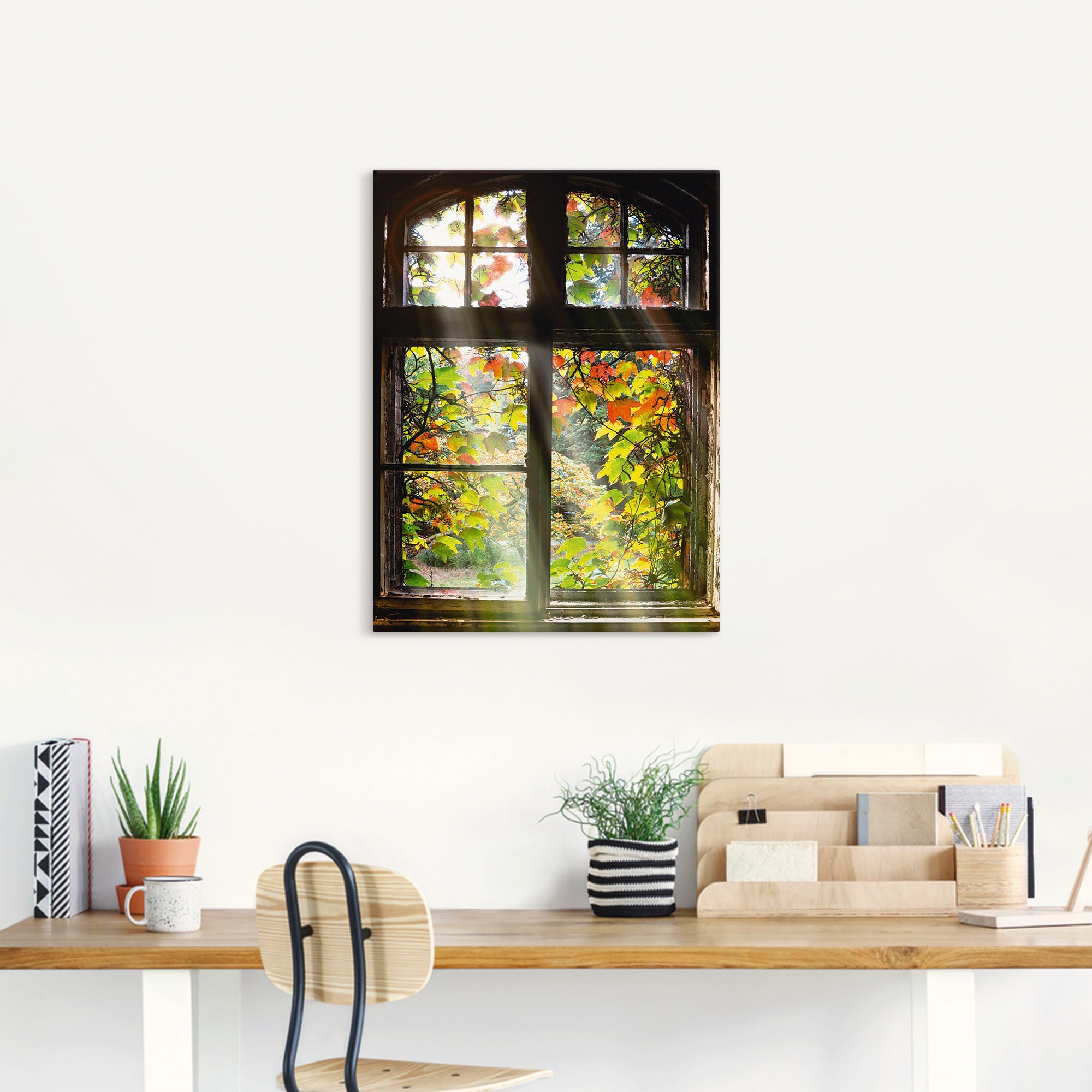 Artland Wandbild "Altbau" Fenster & Türen 1 Stk. tlg. als Alubild, Outdoorb günstig online kaufen