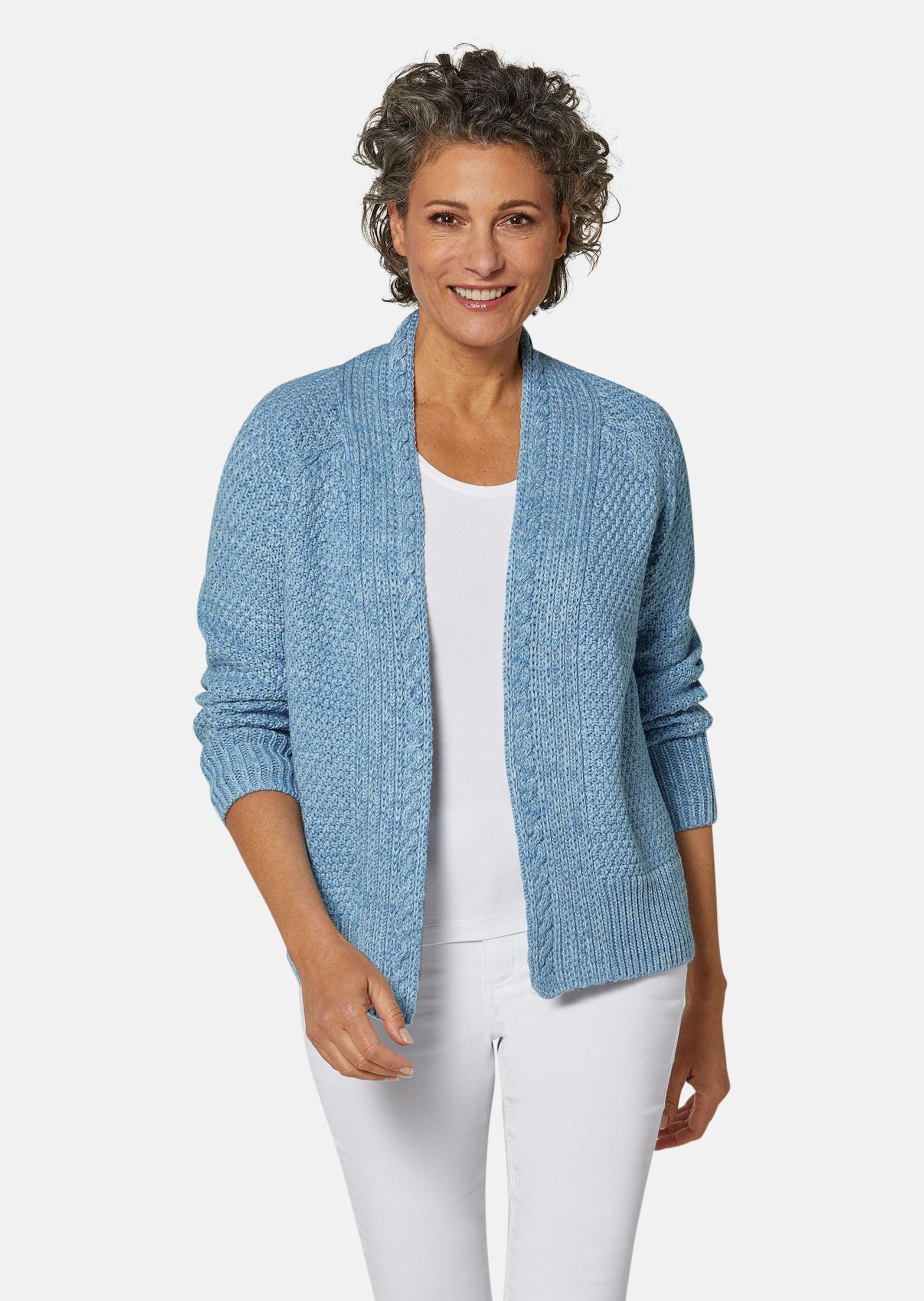 GOLDNER Strickjacke »Strickjacke Zeitlose Strickjacke in Grobstrick«