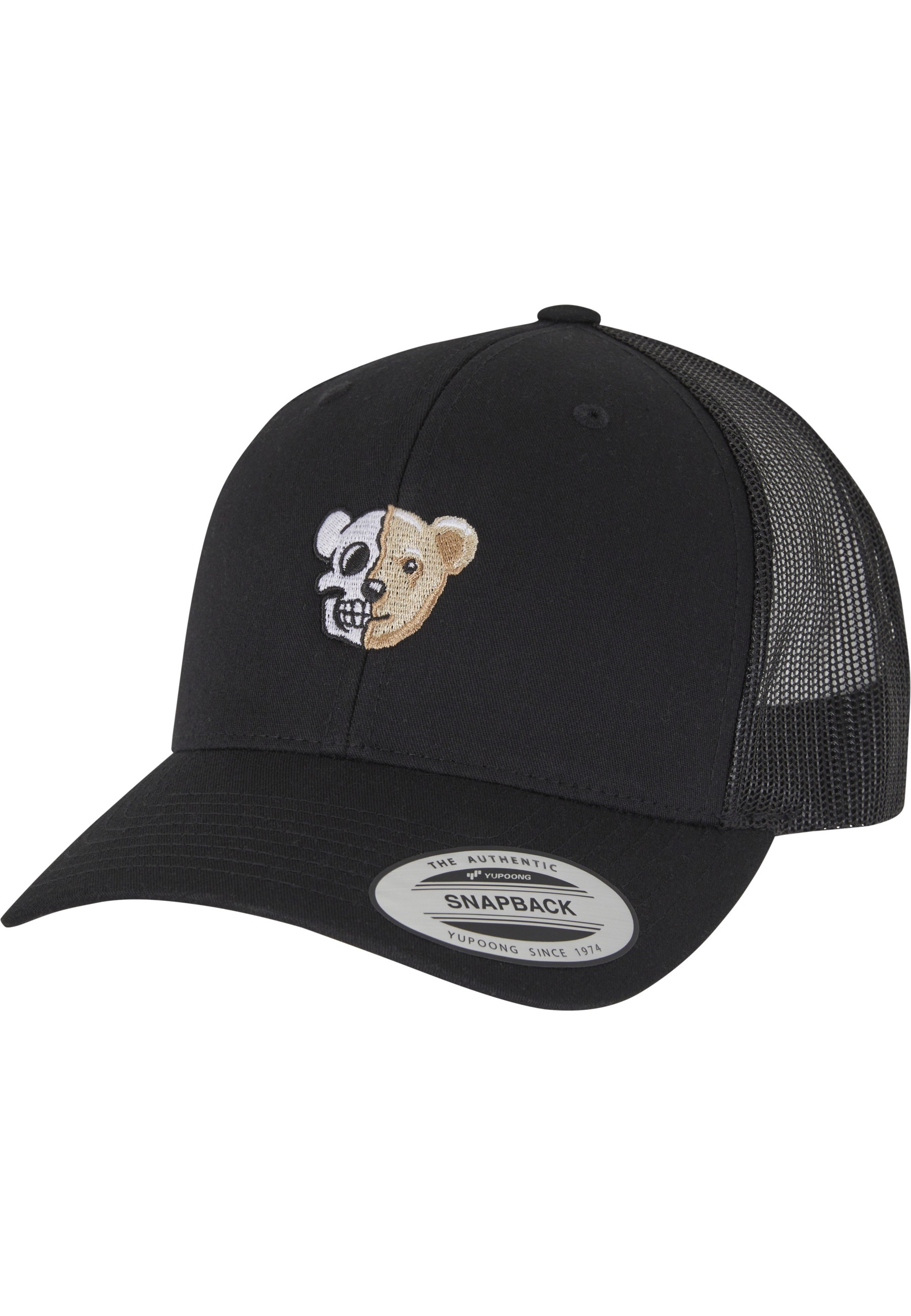 MisterTee Snapback Cap »MisterTee Skull Bear Wooly Combed Cap«