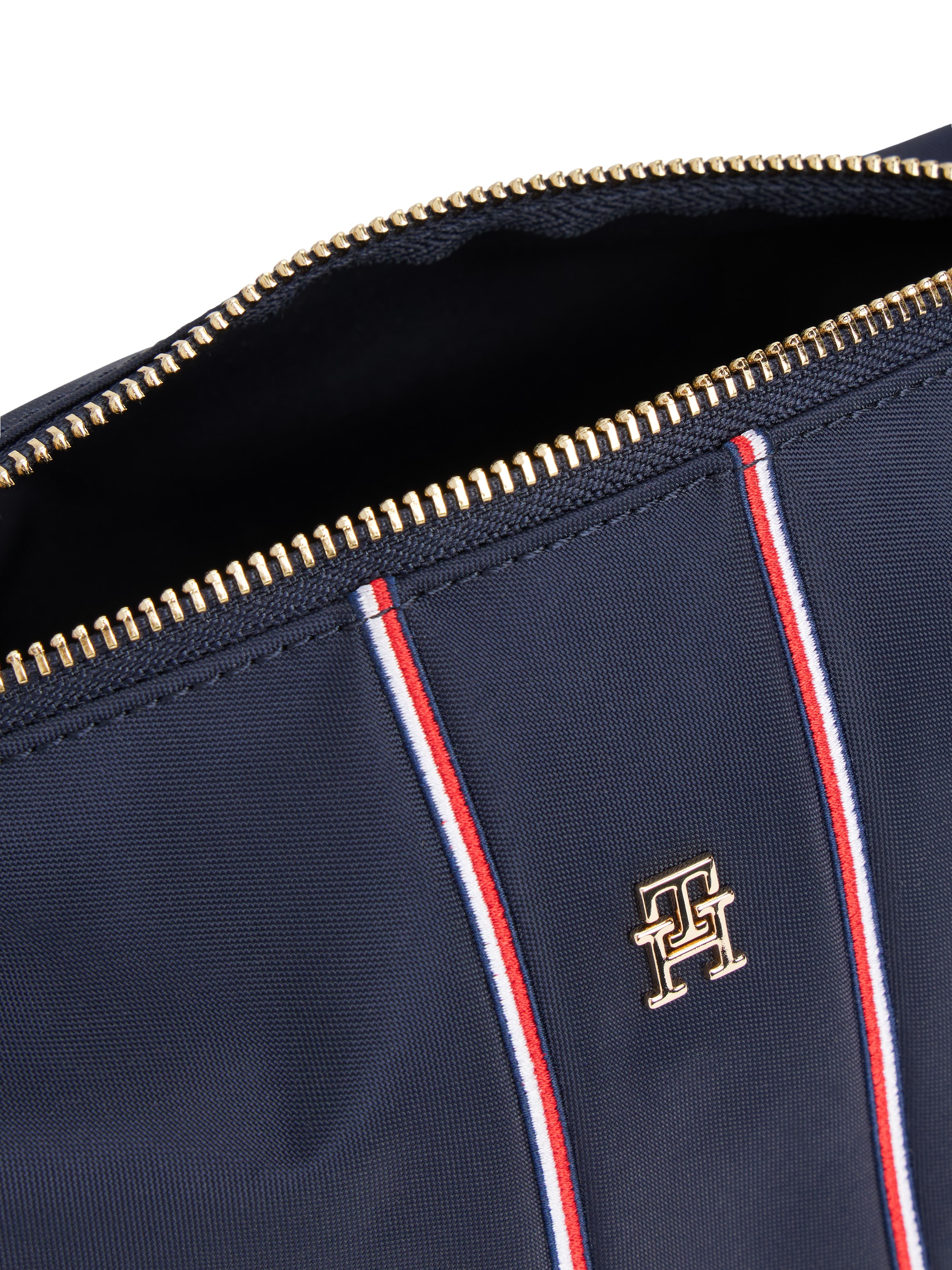 Tommy Hilfiger Kosmetiktasche »TH ICON WASHBAG NYLON CORP«, Reise, Damen Kulturbeutel mit Kontrastbesätzen in Tommy Farben
