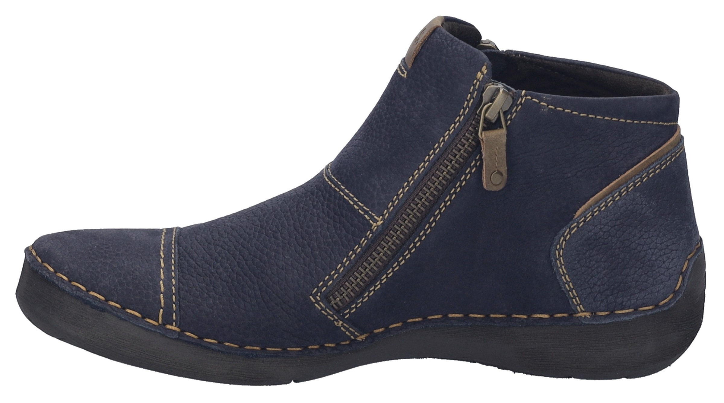 Josef Seibel Keilstiefelette »Fergey 46«, Boots, Komfortschuh mit Wechselfußbett aus Leder