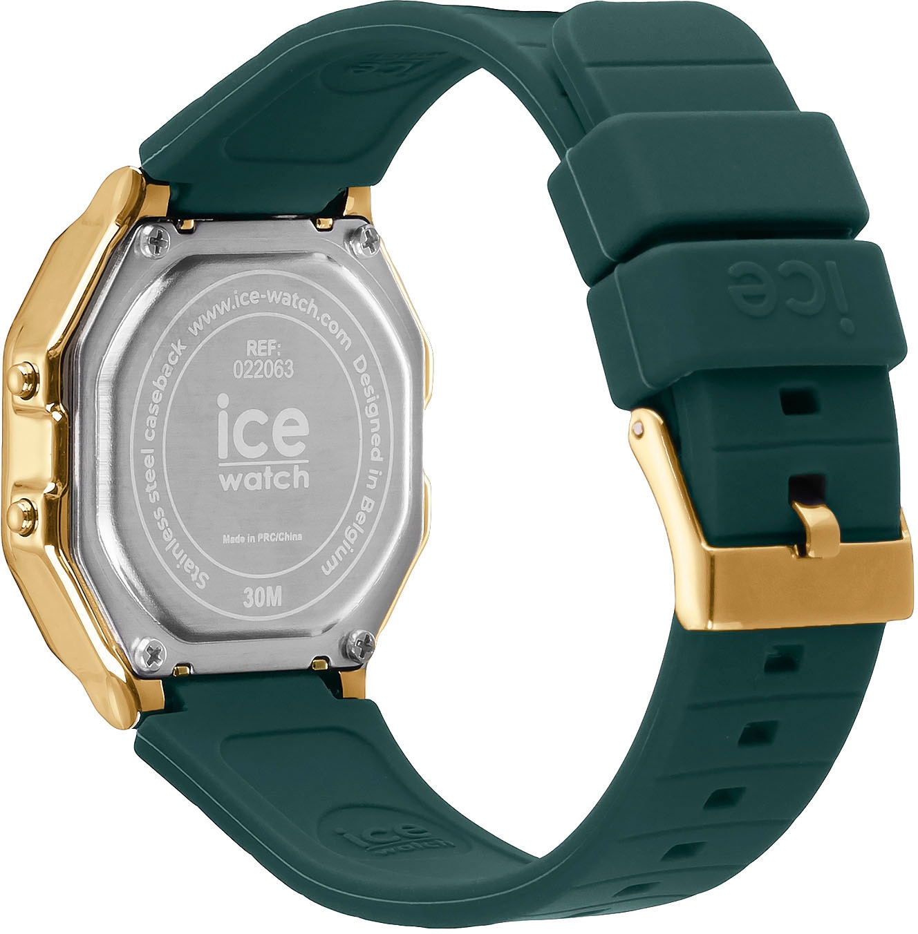 ice-watch Chronograph »ICE digit retro - Small«, Armbanduhr, Quarzuhr, Damenuhr, Silikonarmband, Datum