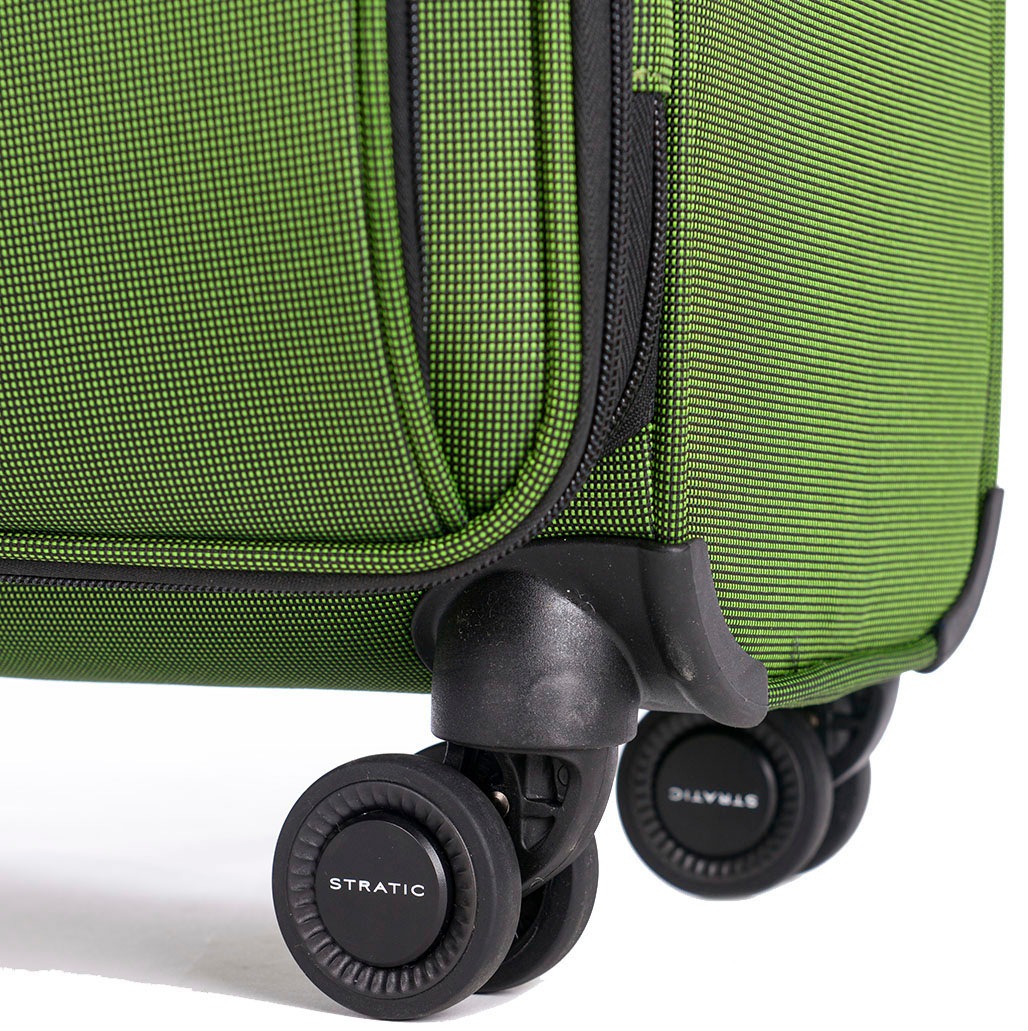Stratic Weichgepäck-Trolley »Bendigo Light + S, green«, 4 Rollen, Handgepäck Reisekoffer Reisegepäck TSA-Zahlenschloss