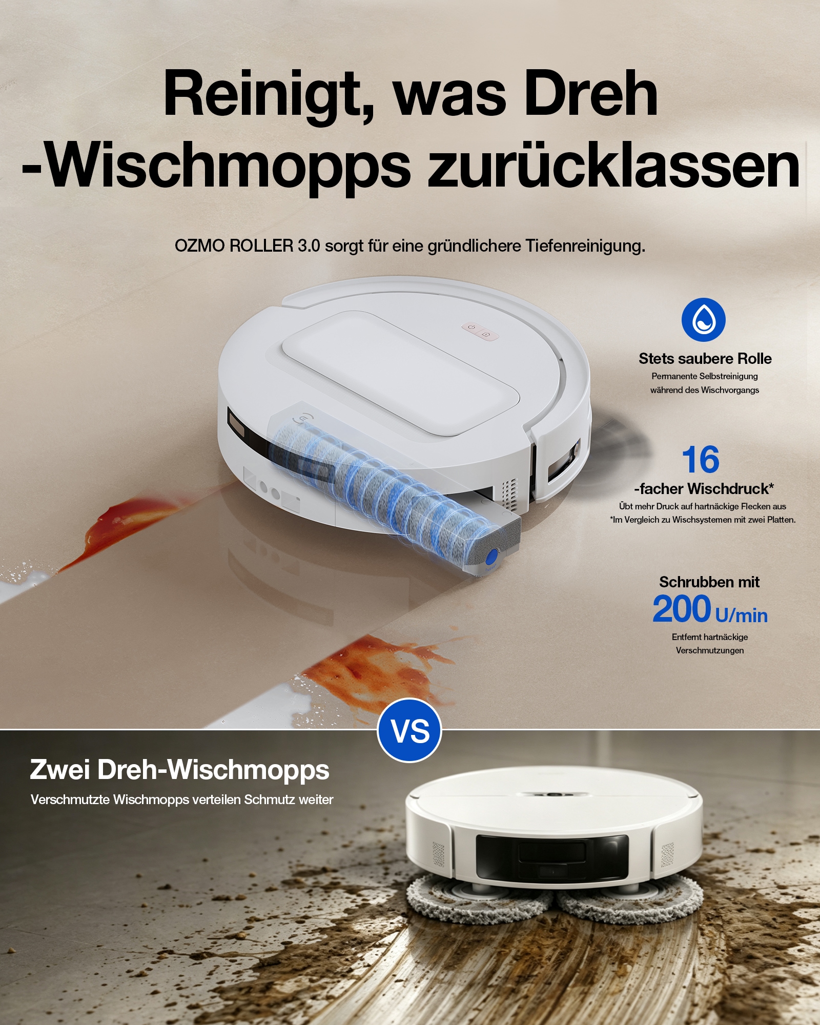 ECOVACS Nass-Trocken-Saugroboter »DEEBOT T90 MAX PRO« 40.000 Pa + 16,45L/s Luftstrom, Wischwalze, All-in-One Station