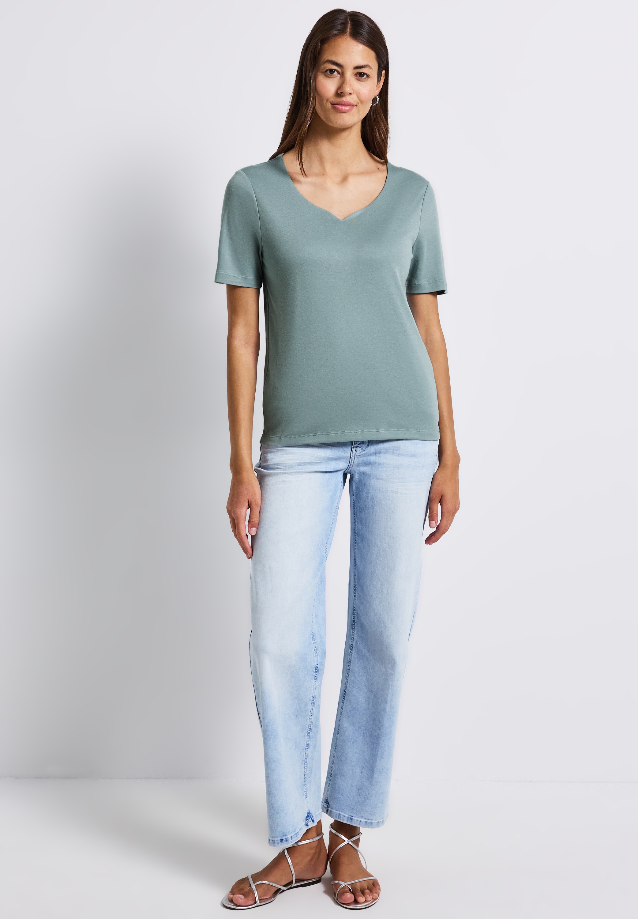 STREET ONE T-Shirt, im soften Baumwoll-Mix