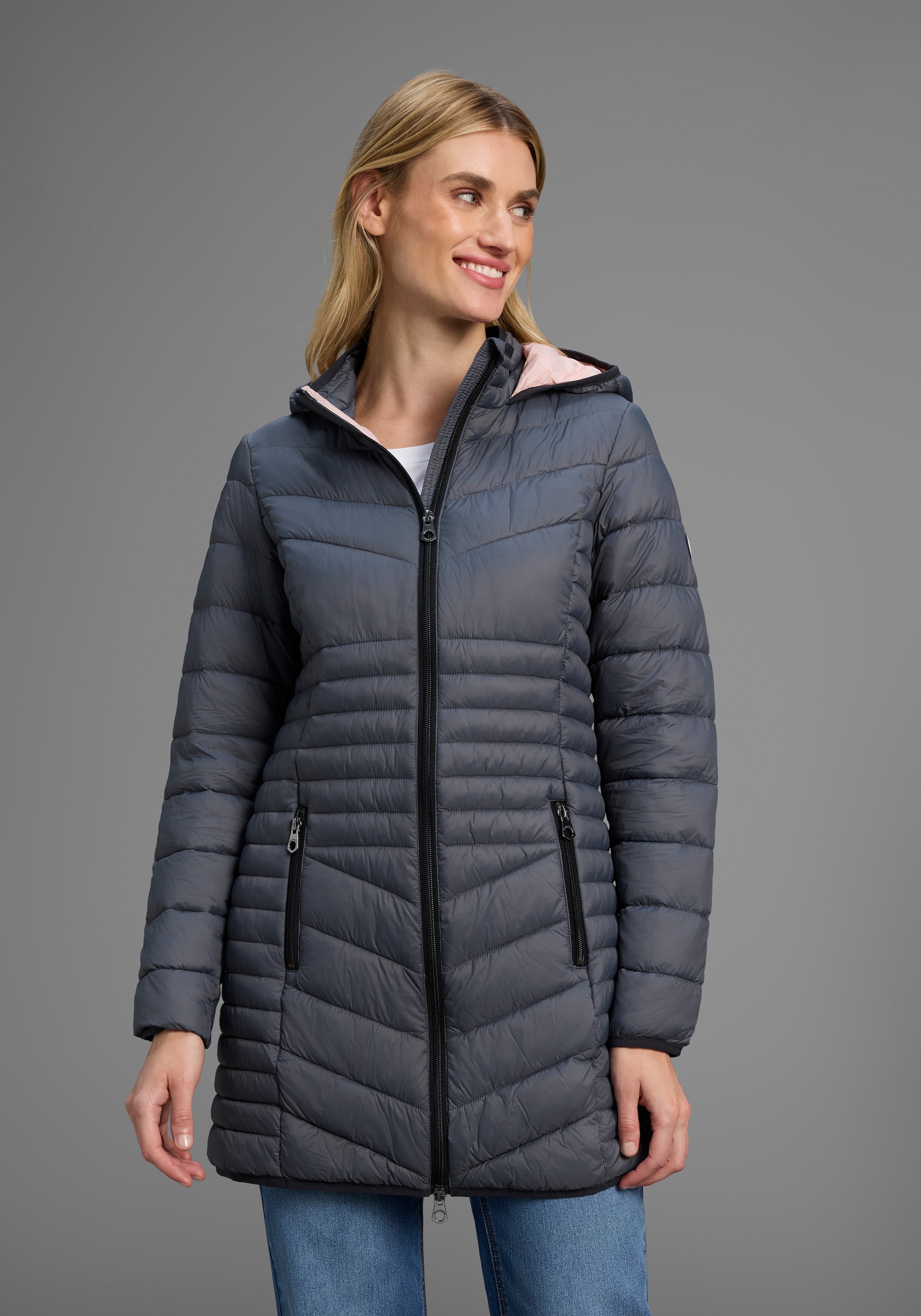 KangaROOS Steppjacke mit Kapuze für den Übergang, aus leichtem Webmaterial, günstig online kaufen