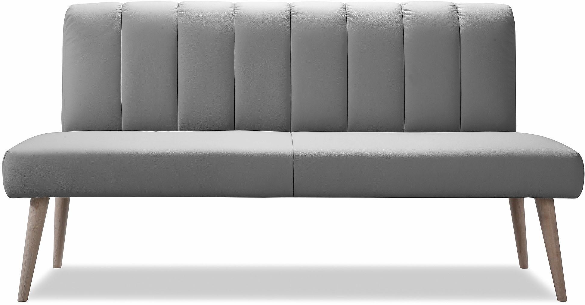 exxpo - sofa fashion Sitzbank »Costa, moderne Rückensteppung, bequem und elegant, hoher Holzfuß«, hochwertige Detailverarbeitung, Frei im Raum stellbar