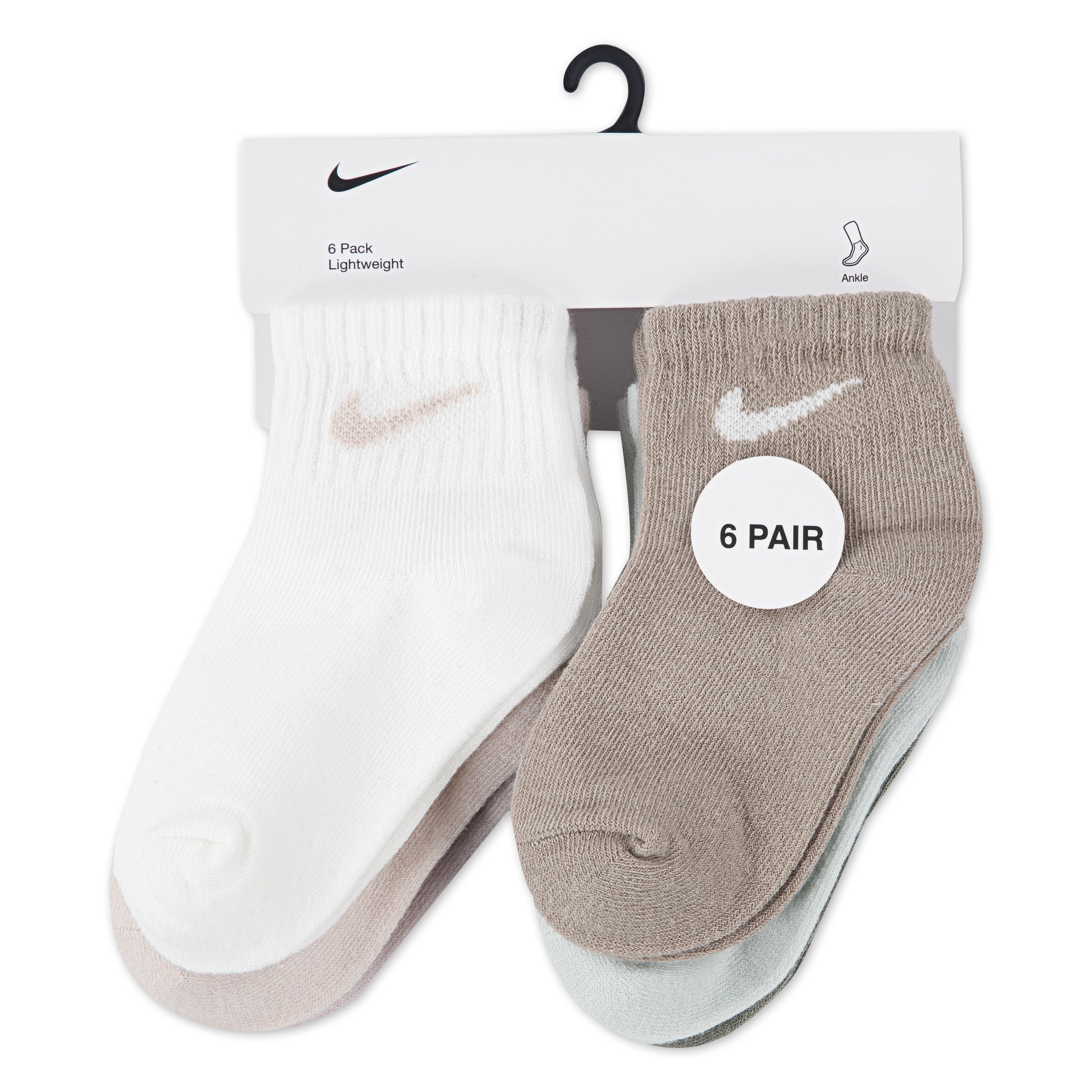 Nike Sportswear Sportsocken 6 Paar tlg. für Babys, sportlicher Stil, elastische Passform