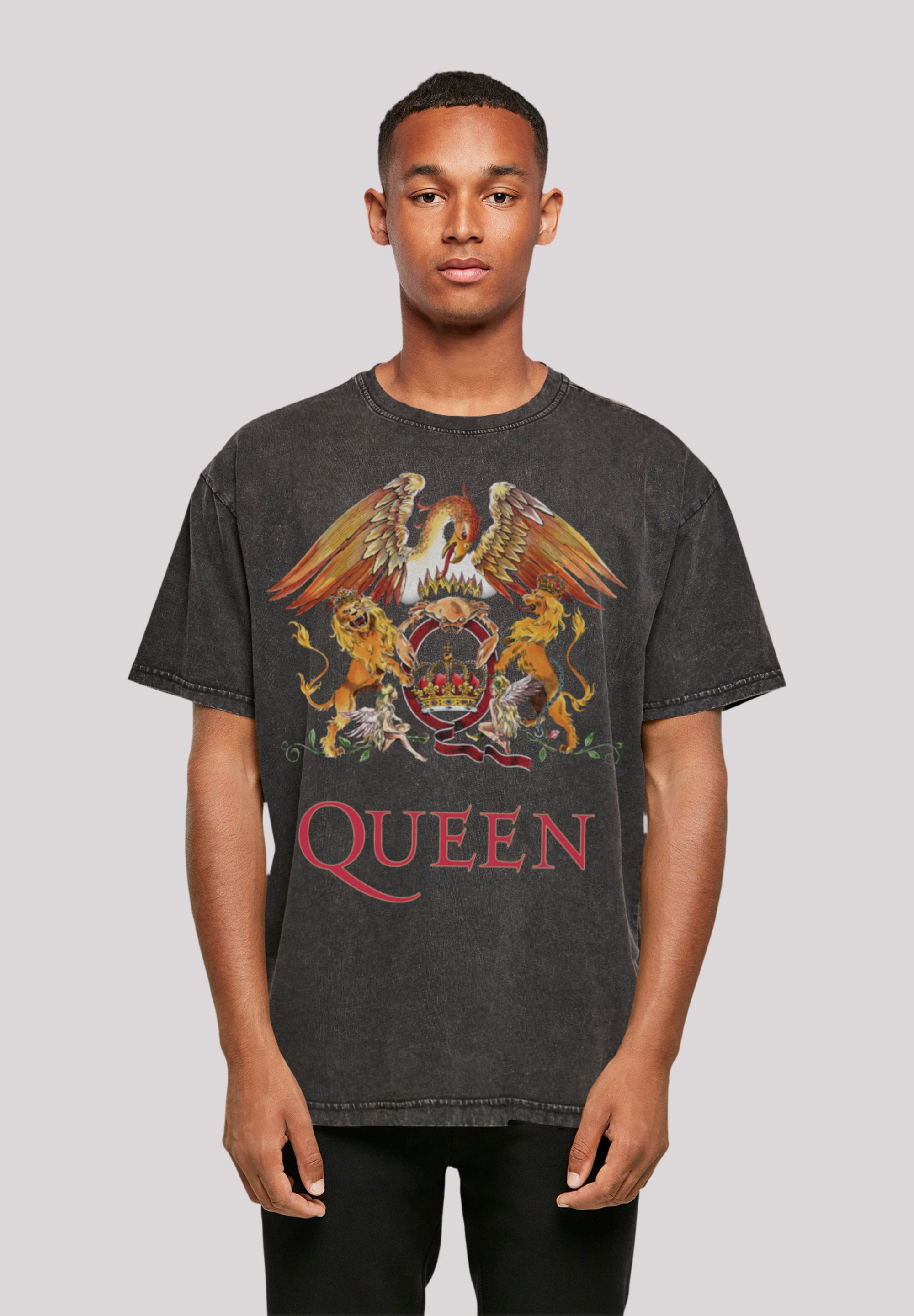 F4NT4STIC T-Shirt »Queen Classic Crest«, Print | ▷ BAUR bestellen