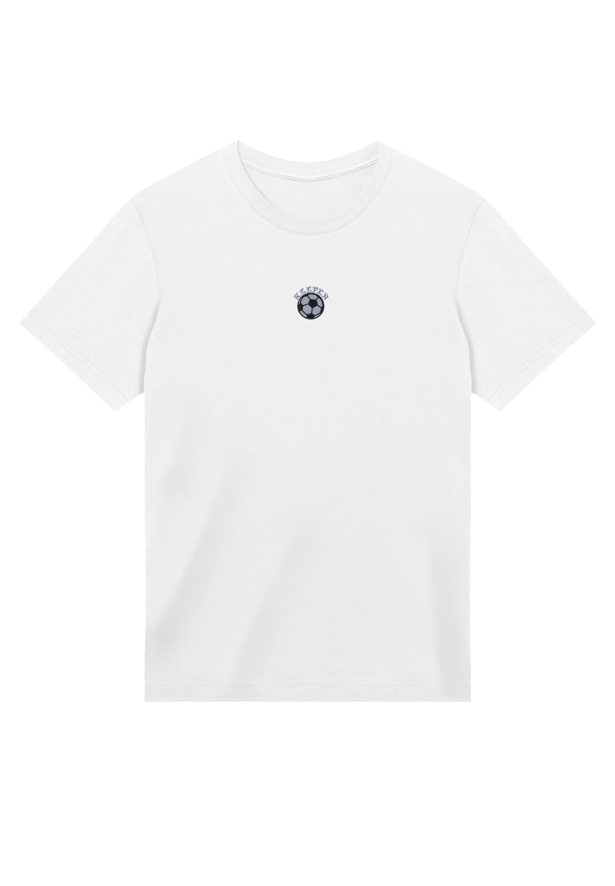 F4NT4STIC T-Shirt »Keeper Stickerei«, Premium Qualität