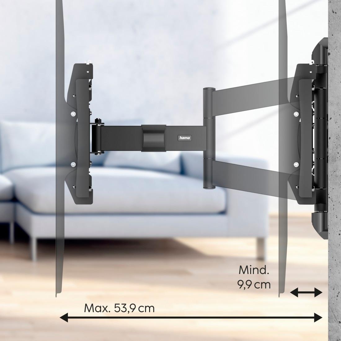 Hama TV-Wandhalterung »schwenkbar, vollbeweglich, 94-304,8cm(37"-120"), 43", 50",55",65",75"«, bis 305 cm Zoll