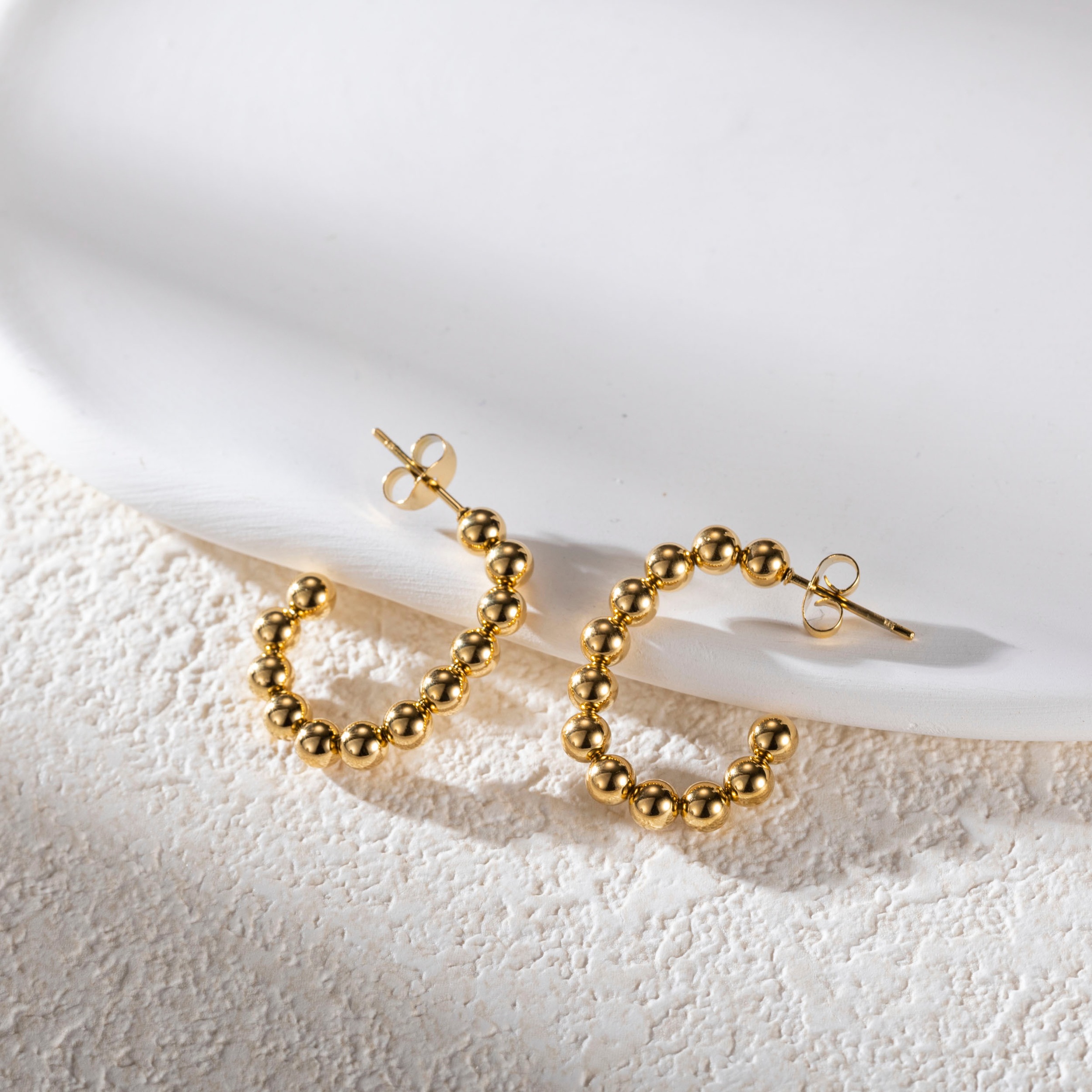 Firetti Paar Creolen »Schmuck Geschenk Edelstahl Ohrschmuck Ohrringe Bubble«