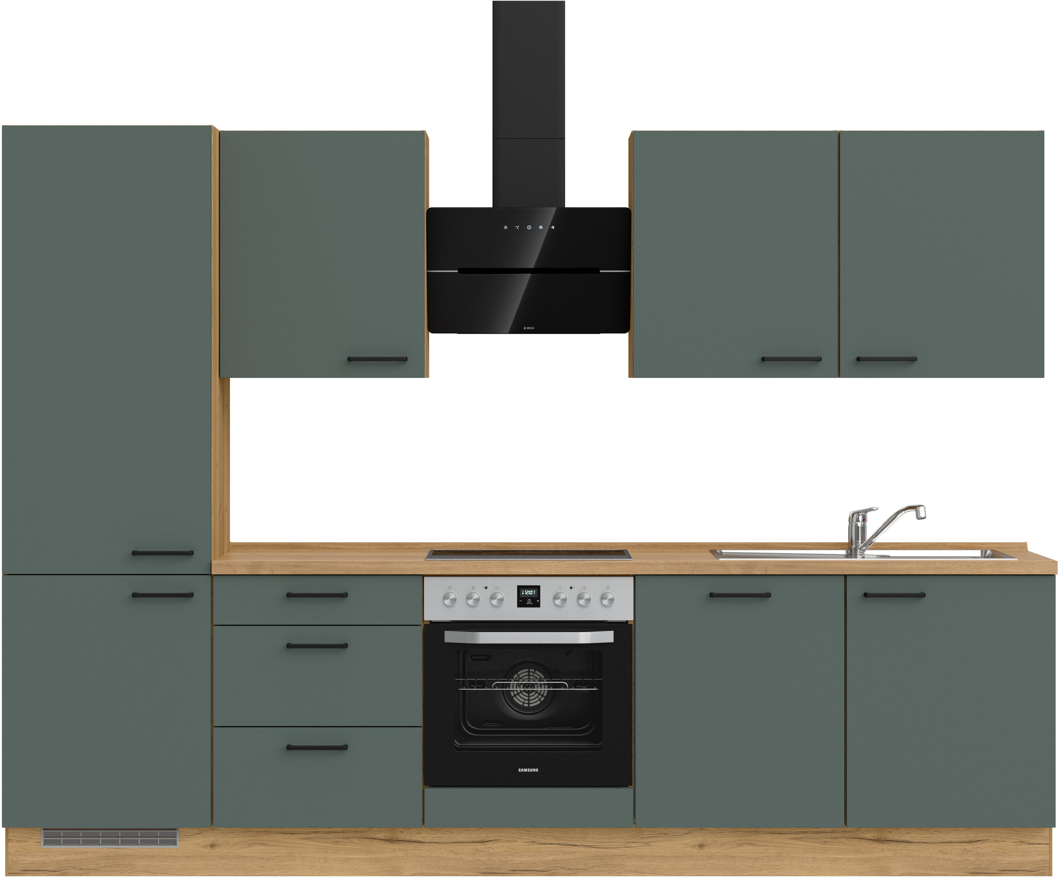 nobilia Kleiderschrank ""Easytouch II", NEU: individuell anpassbar mit gratis Profi-Beratung" vormontiert, Breite 300 cm, Ausrichtung wählbar, wahlw. mit E-Geräten