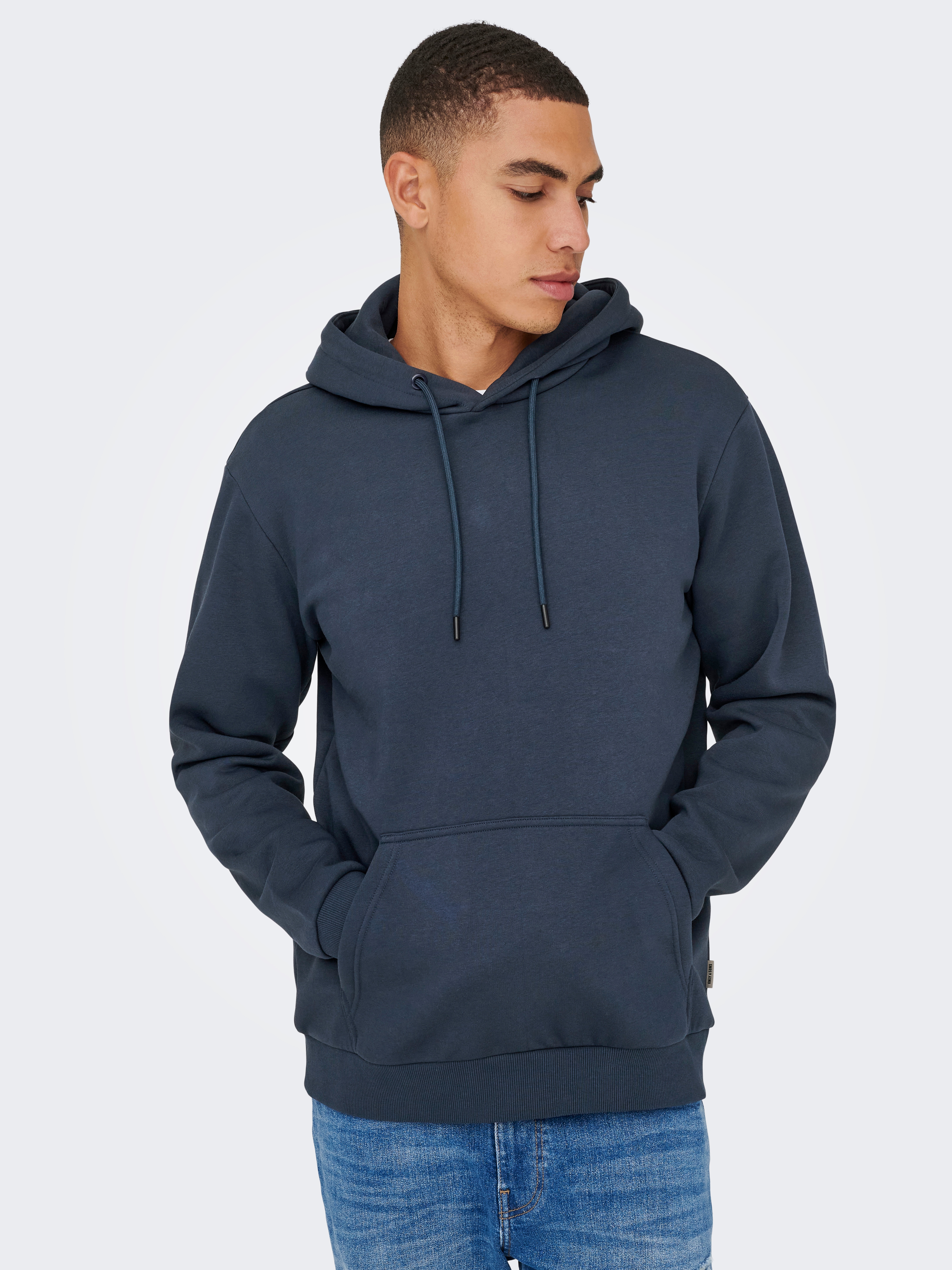 ONLY & SONS Kapuzensweatshirt "ONSCERES HOODIE SWEAT NOOS", Baumwollmischung, regular fit