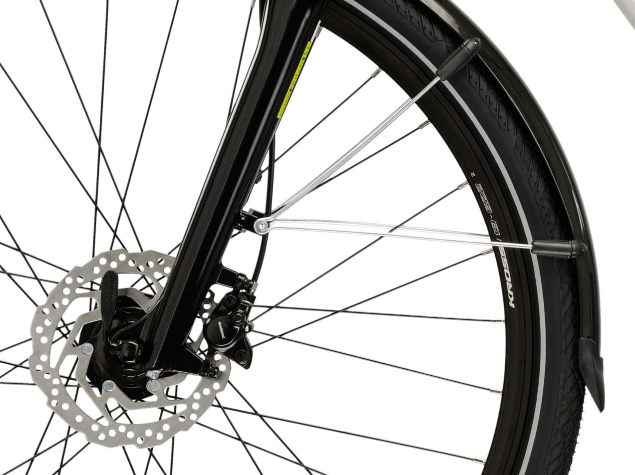 Kross Trekkingrad »KROSS Herren-Trekkingrad 28" Trans 5.0 Grau 18 Gänge 2026« 18 Gang Shimano CUES U3020 Schaltwerk Kettenschaltung