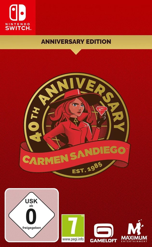 ASTRAGON Spielesoftware "Carmen Sandiego: 40th Anniversary Edition", Nintendo Switch, transparent, Spielesoftware
