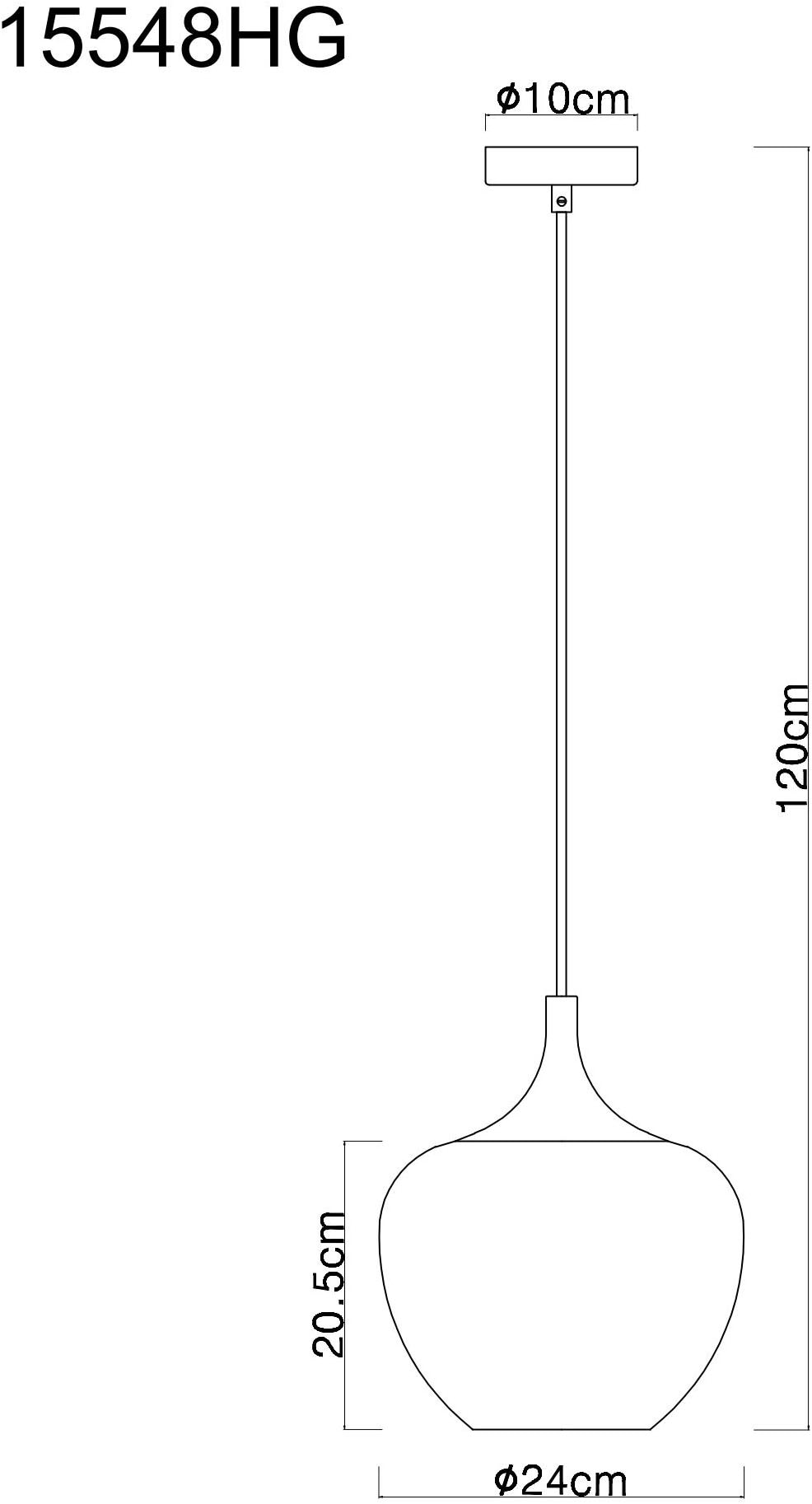 GLOBO LIGHTING Hängeleuchte »MAXY« E27 1 Stk. Hängeleuchte Schwarz/Chrom, Kupferglas, klar verlaufend, E27