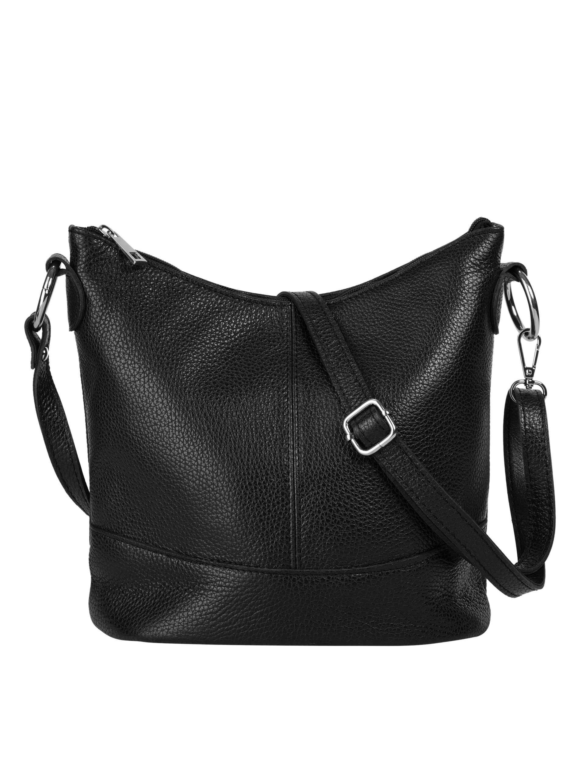 Cluty Umhängetasche, echt Leder, Made in Italy