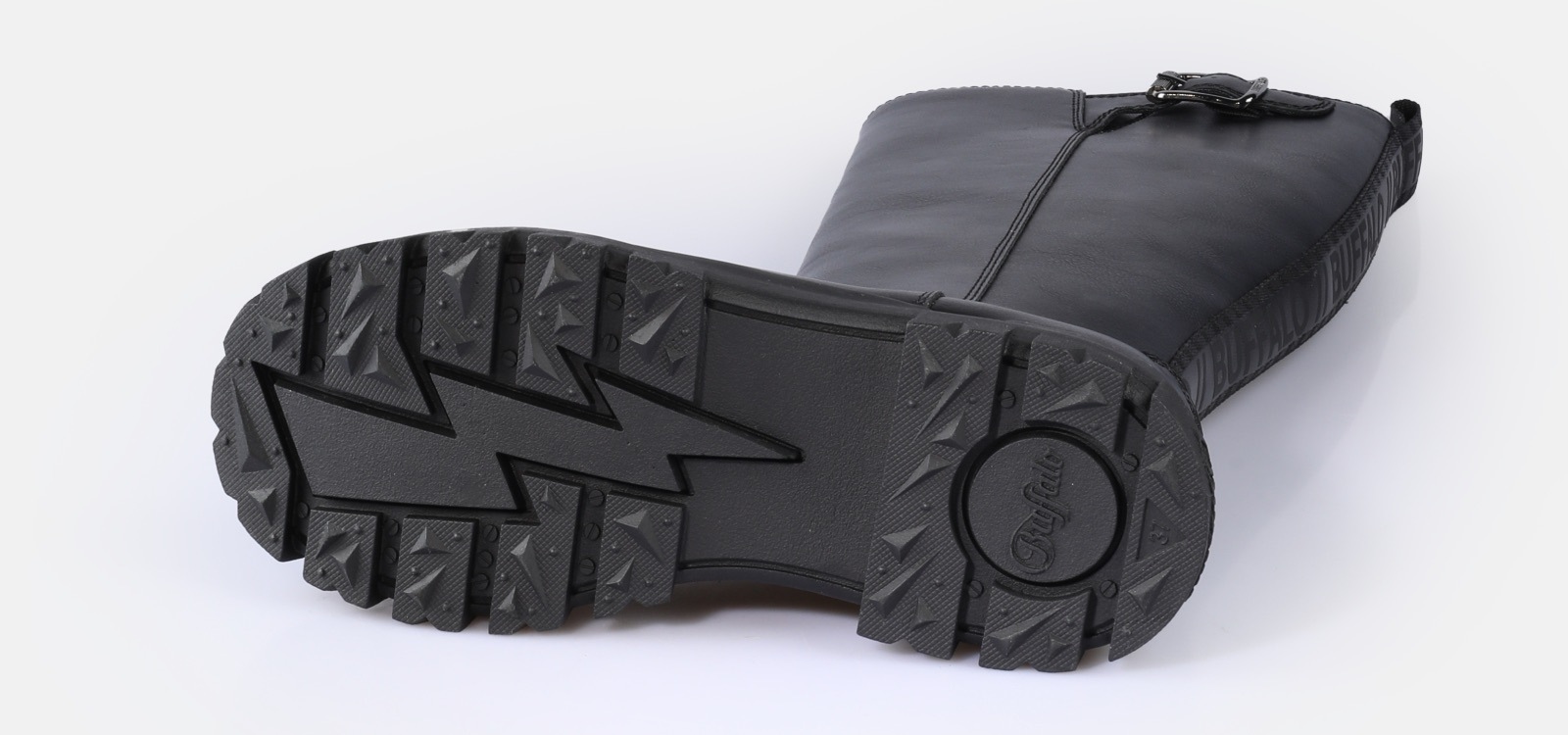 Buffalo Plateaustiefel »ASPHA RIDING BOOT HI«, Langschaftstiefel, Reitstiefel, Stiefel zum Schlupfen