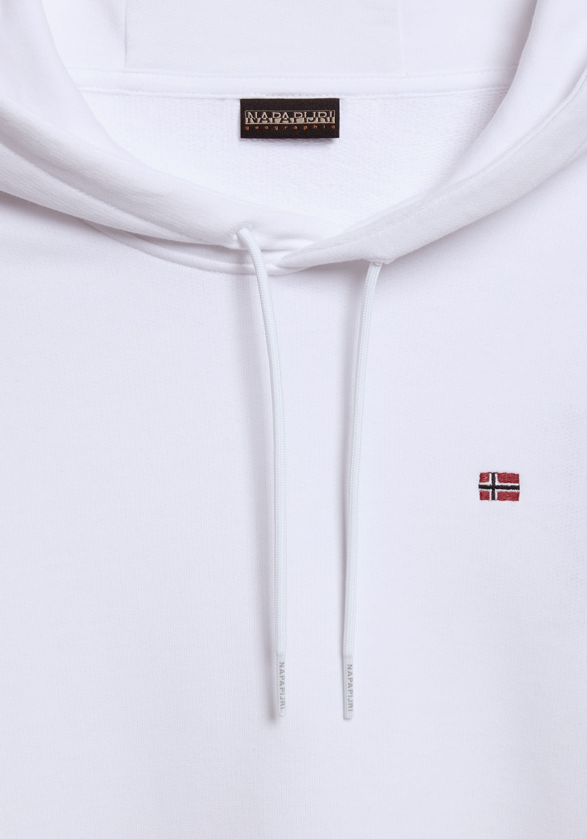 Napapijri Kapuzensweatshirt »BALIS H SUM 002«, Mit Markenlabel an der Seite; mit Rippbündchen an Saum und Ärmeln
