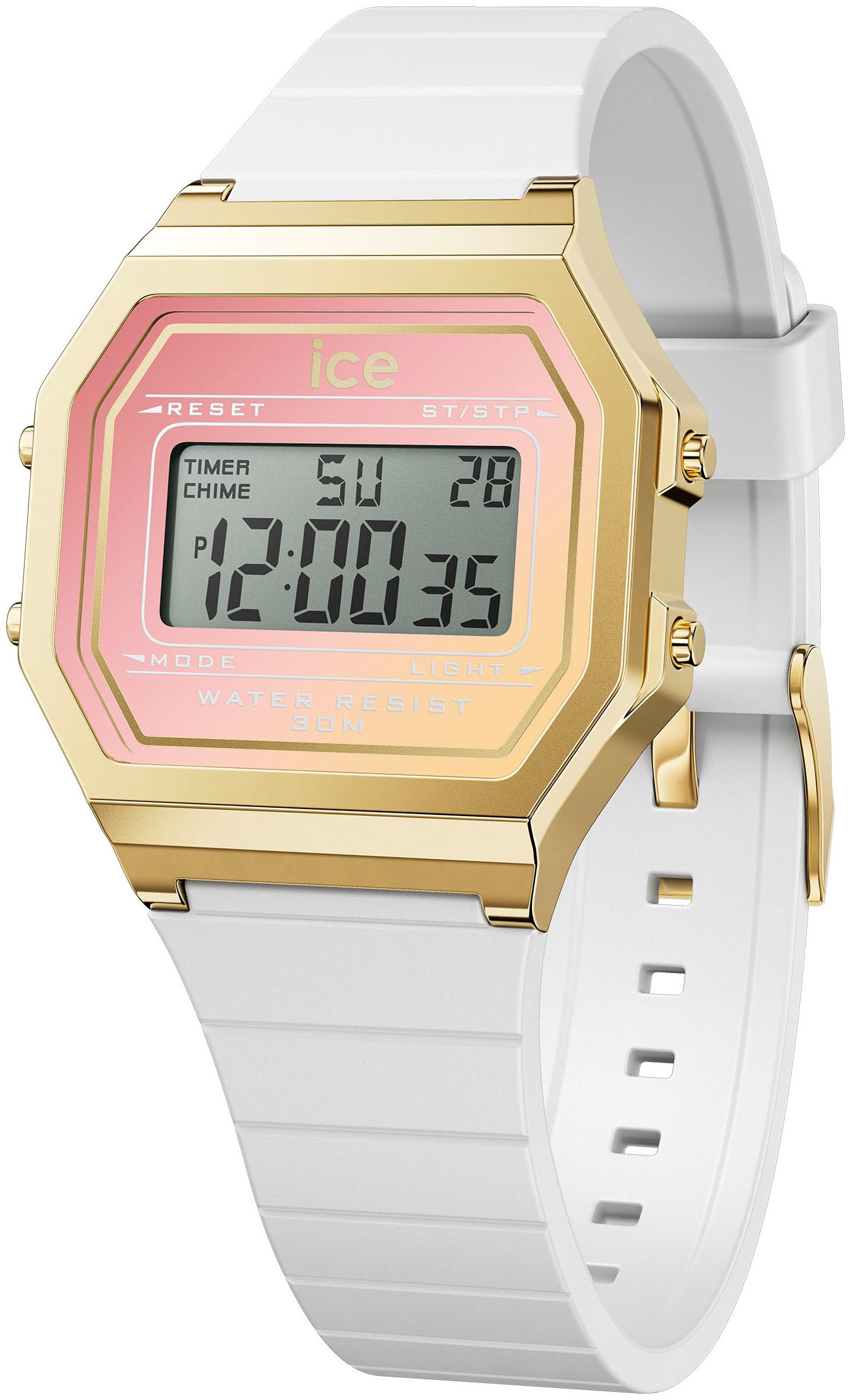 Chronograph »ICE digit retro sunset - Small«, Quarzuhr, Armbanduhr, Damenuhr, digital,...