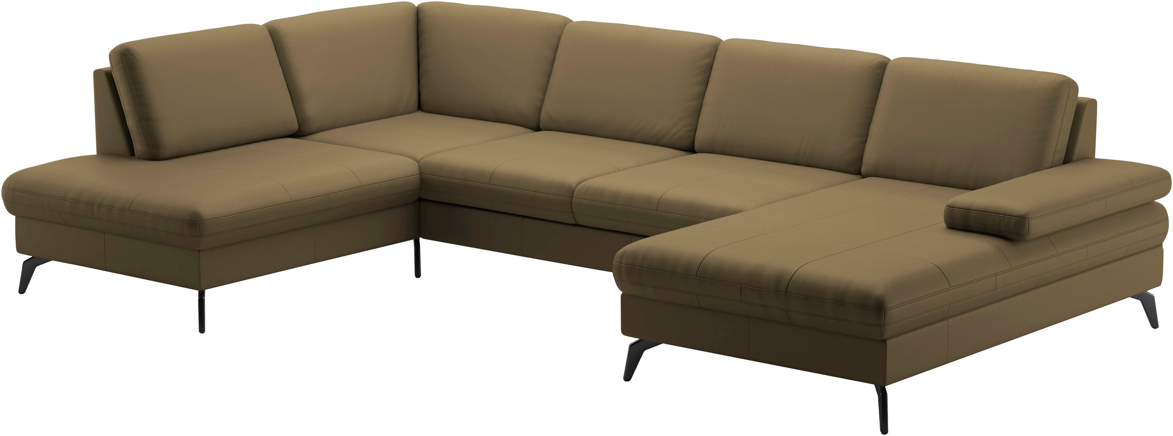 Thumbnail - sit&more Wohnlandschaft "Morris U-Form, inkl. Sitztiefenverstellung" wahlweise mit Armteilverstellung, Bettfunktion & Be...