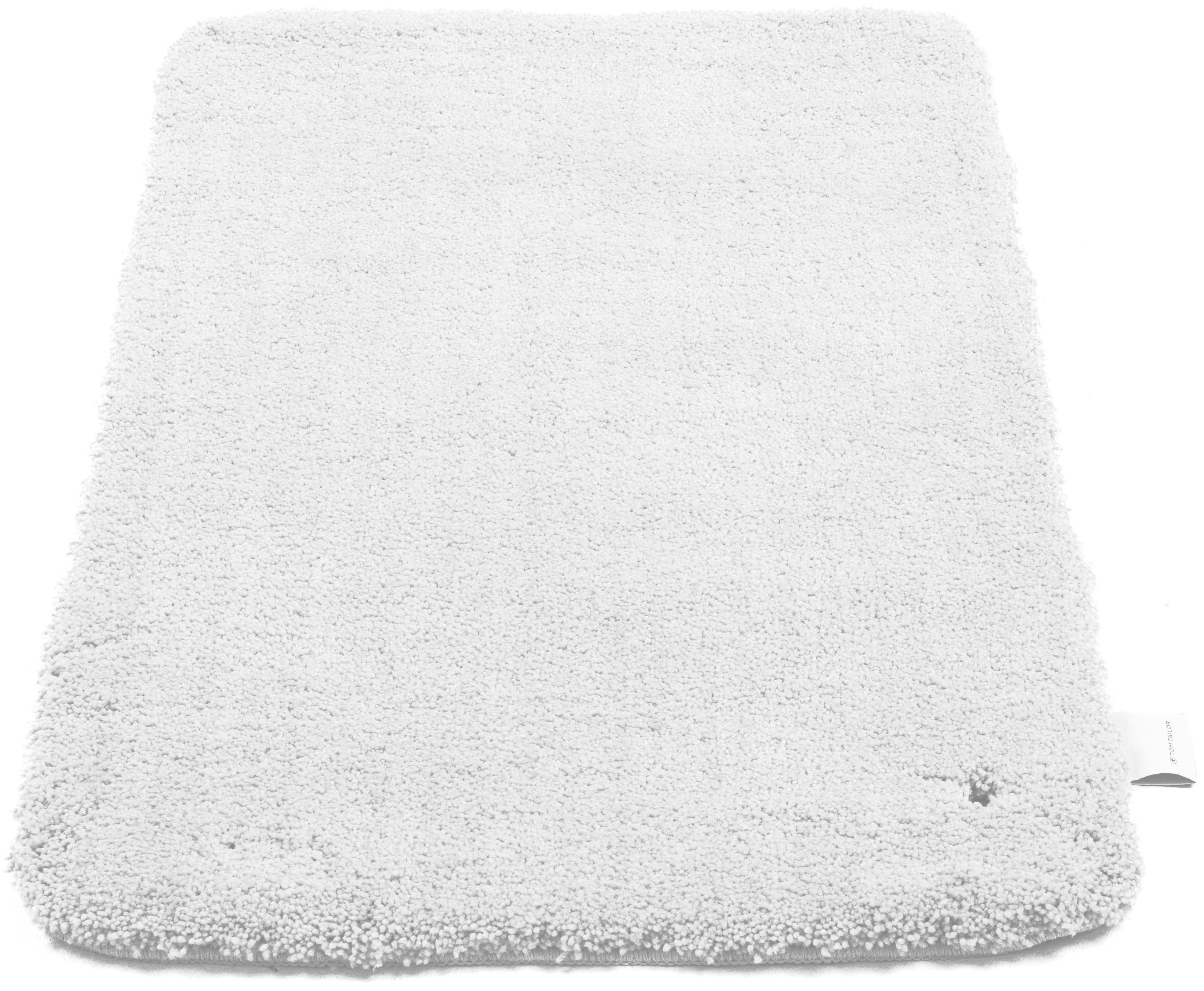 TOM TAILOR HOME Badematte "Cozy Bath UNI, Badvorleger, Badezimmer Teppich" Höhe 27 mm rutschhemmend beschichtet fußbodenheizungsgeeignet Badteppich, Uni Farben, rechteckig, in rund & oval erhältlich