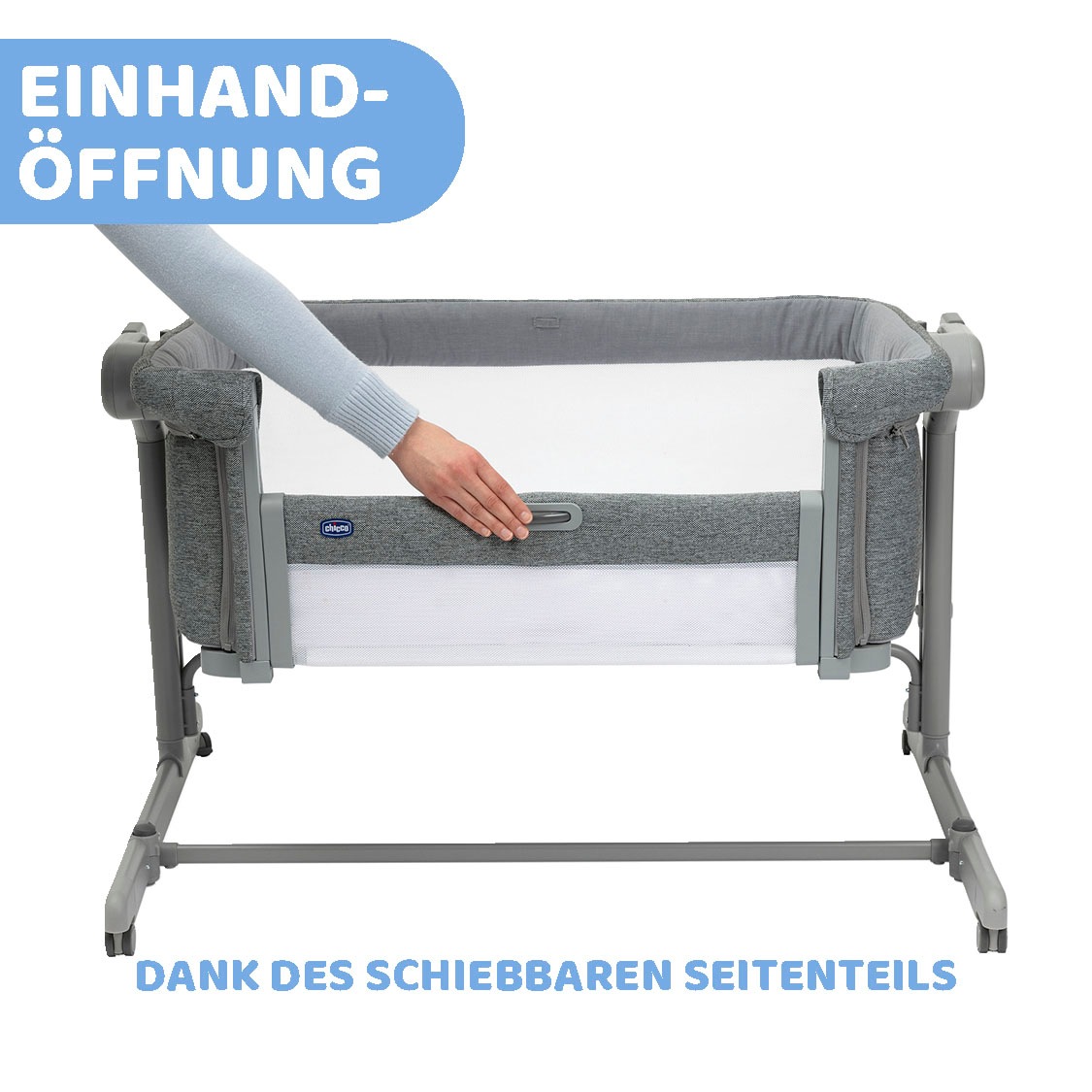 Chicco Beistellbett "Next2Me Magic Evo Dark Grey" mit Schaukelmodus; inklus günstig online kaufen