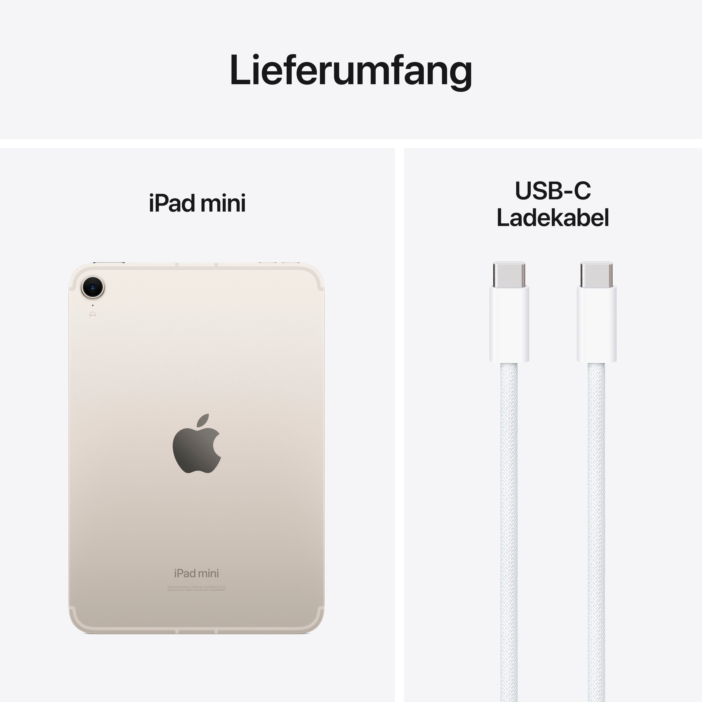 Apple Tablet »iPad mini 2024 Wi-Fi + Cellular 256GB«, (21 cm / 8,3 Zoll), iPadOS, 5G,)