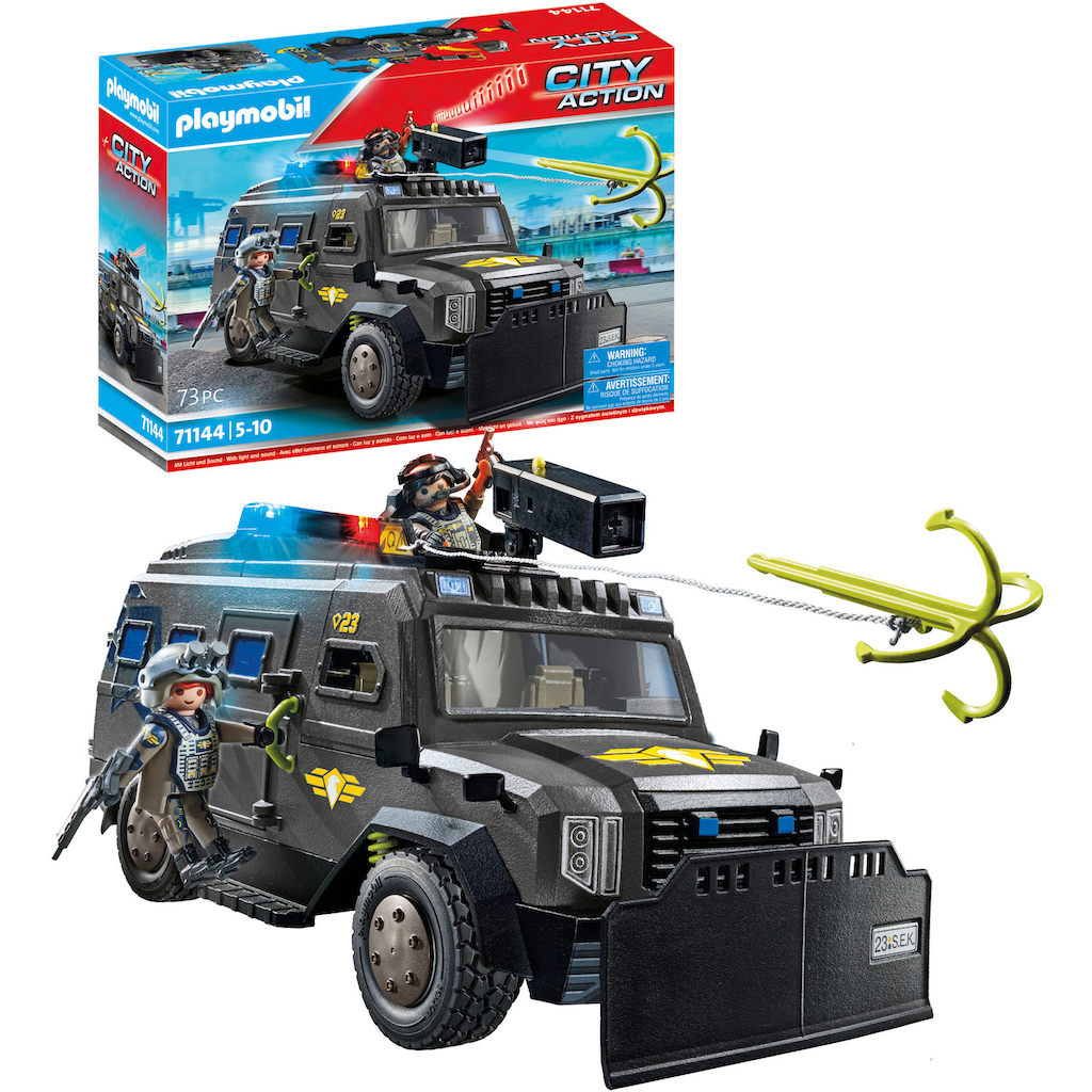 Playmobil® Konstruktions-Spielset »SWAT-Geländefahrzeug (71144), City Action«, (73 St.)