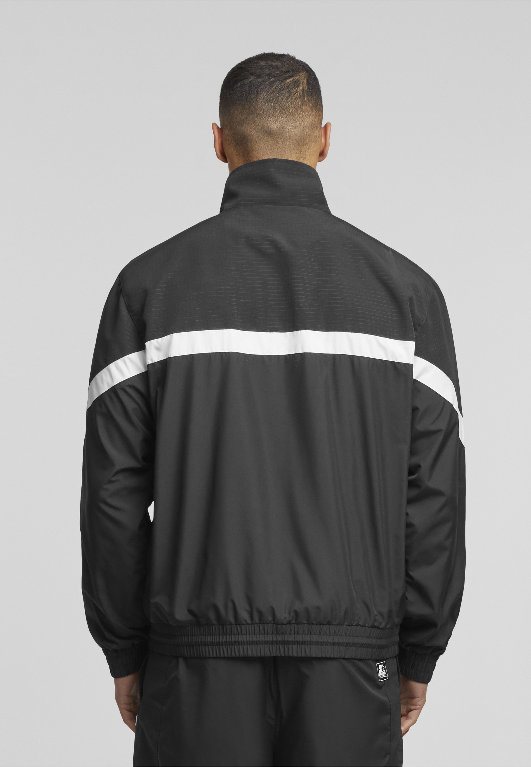Starter Black Label Trainingsjacke »Starter Black Label Starter Fabric Mix Track Jacket« 1 Stk. tlg. ohne Kapuze