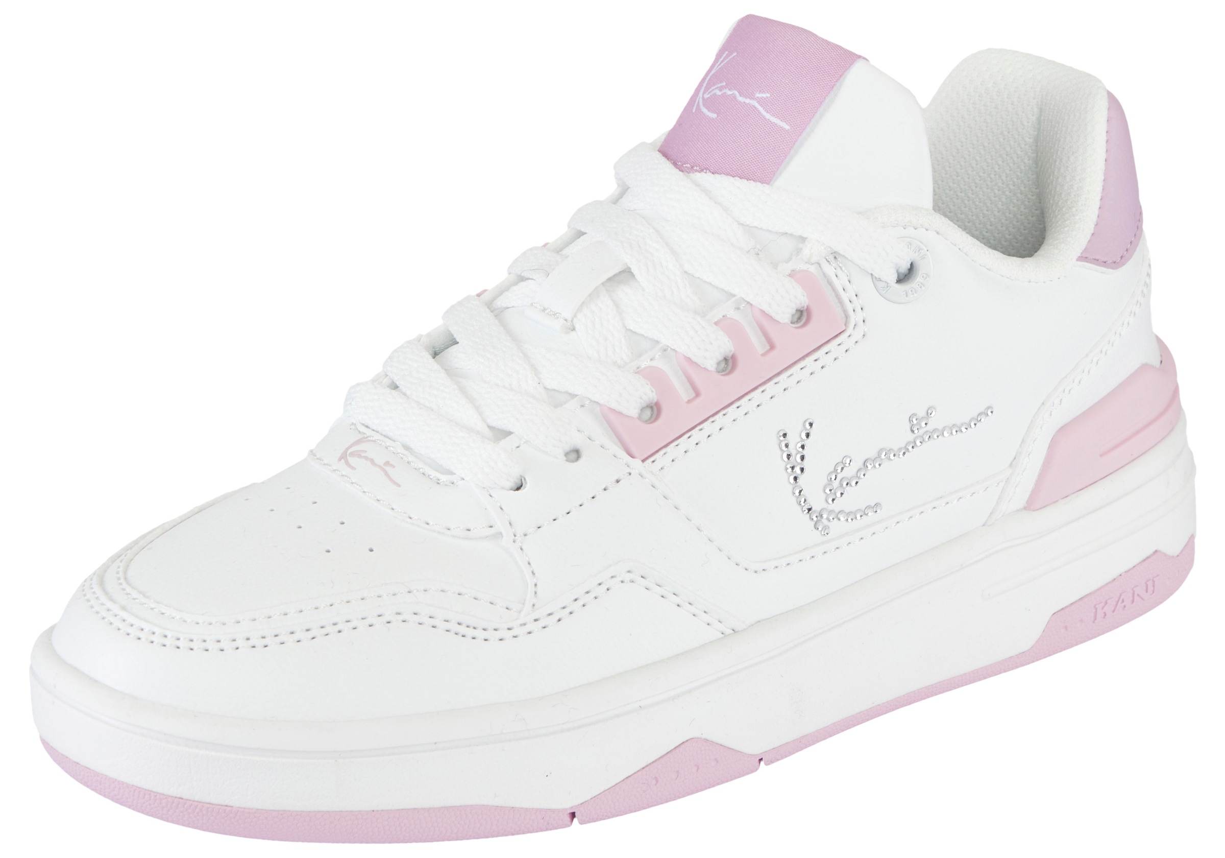 KARL KANI Jungen Sneaker "LXRY 2K GS", Gr. 38,5weiß, pink, Synthetik, Schuhe, für Kinder & Jugendliche