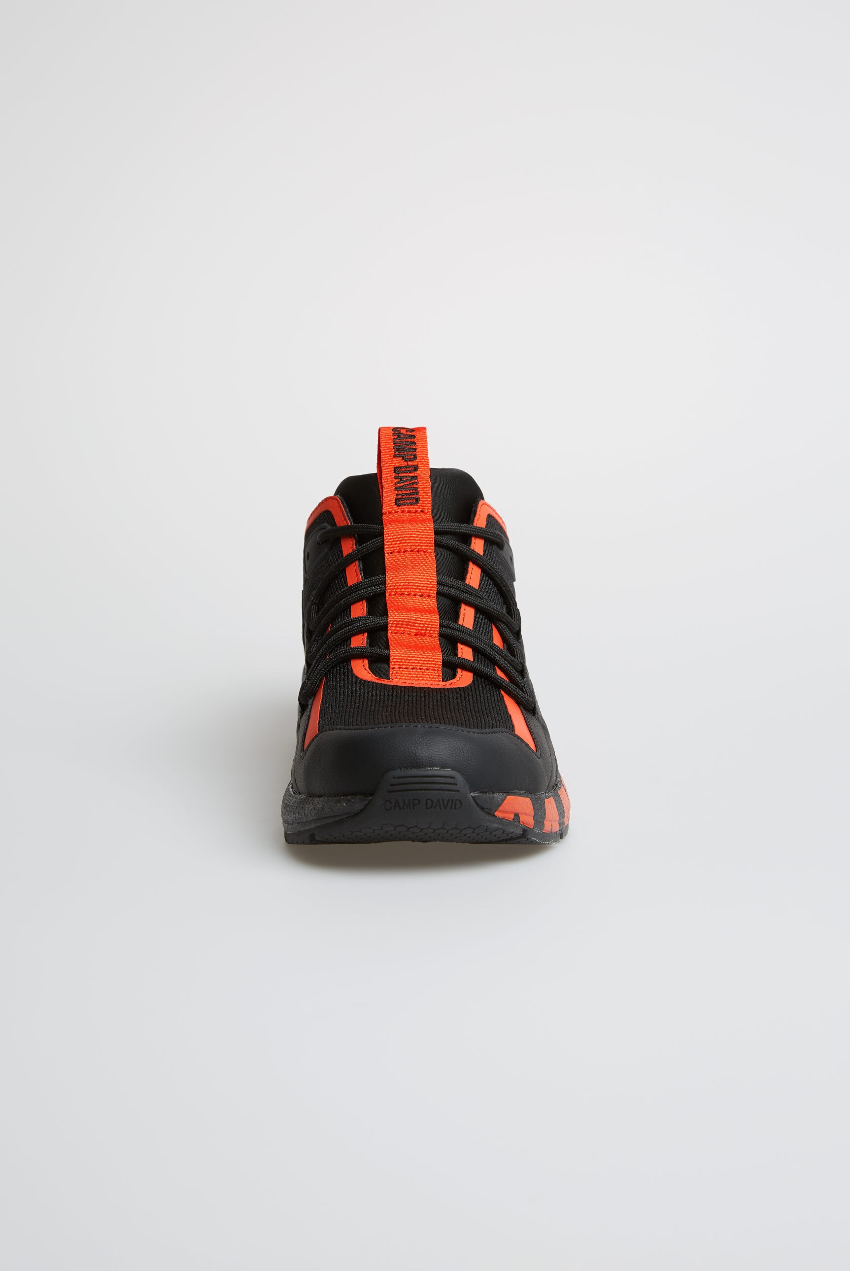 Sneaker CAMP DAVID, Herren, Gr. 44, orange, Leder, Synthetik, Textil, mehrfarbig, Schuhe Sneaker, mit gepolstertem Einstieg 2