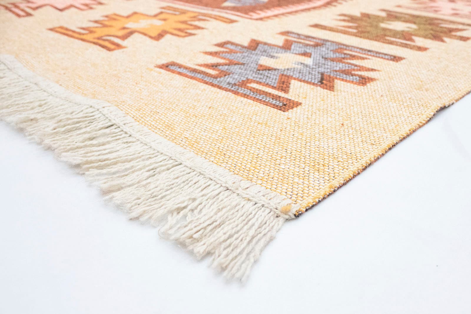 morgenland Wollteppich »Kelim Teppich - Trendy »Ariz« Rechteckig«, rechteckig, 0,5 mm Höhe, Flachgewebe