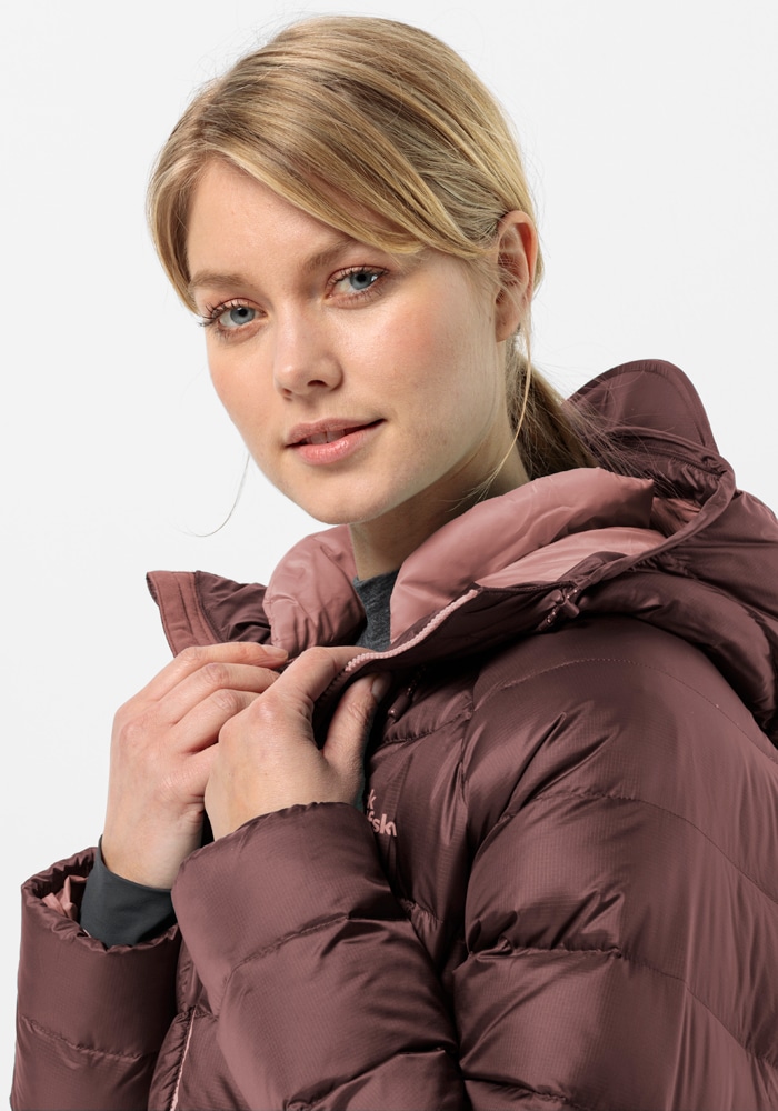 Jack Wolfskin Daunenjacke »NEBELHORN DOWN HOODY W«, mit Kapuze