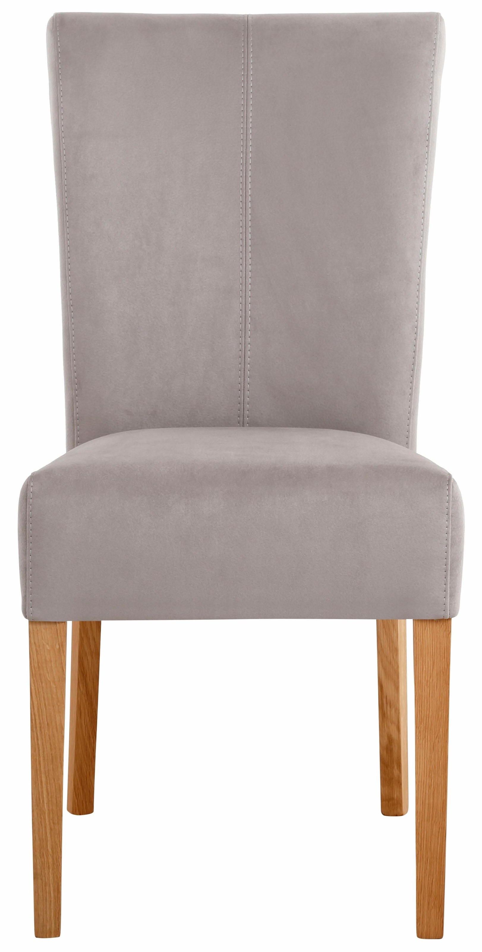 Home affaire Esszimmerstuhl »Queen Polsterstuhl BESTSELLER«, (Set), 4 St., Luxus-Microfaser, verschiedene Bezüge, Gestell Massivholz