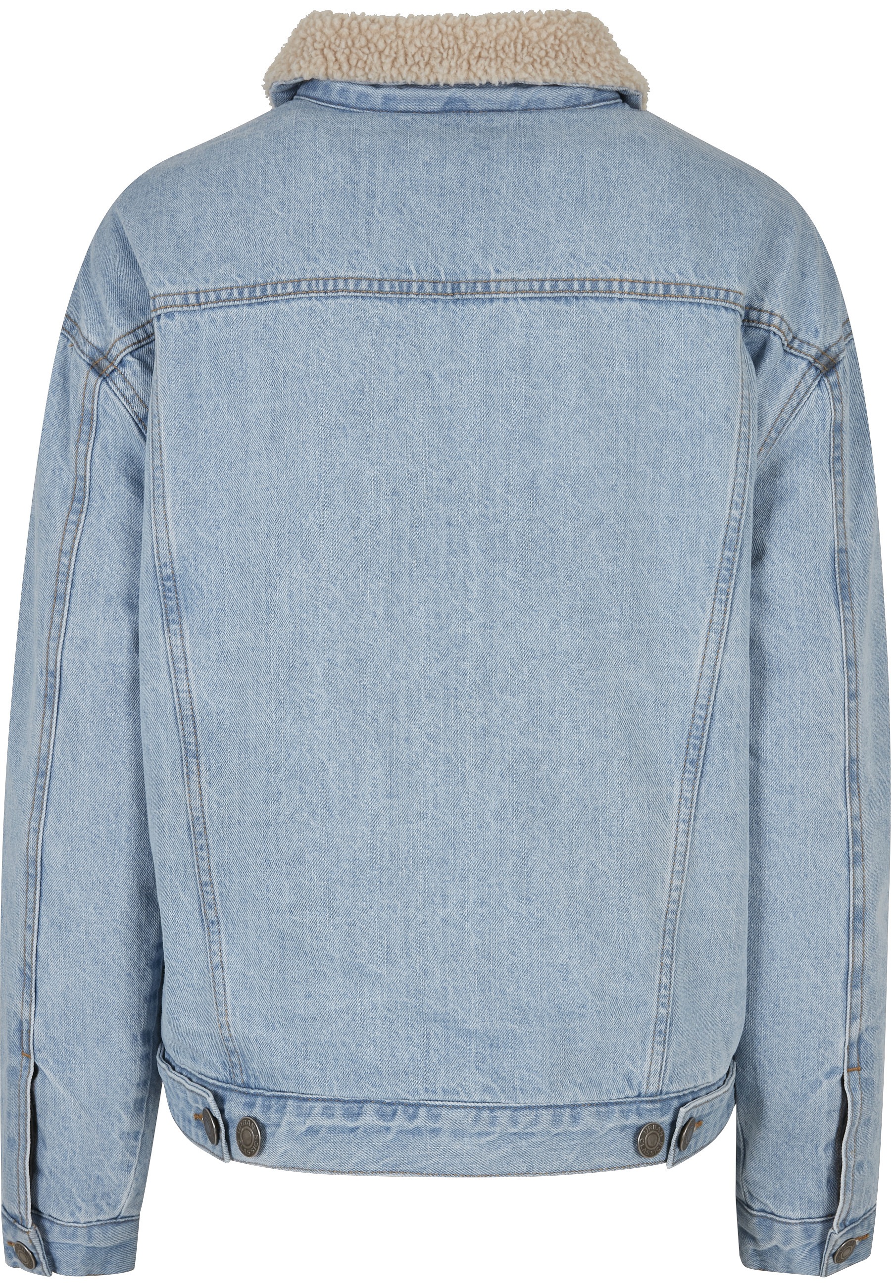 URBAN CLASSICS Jeansjacke "Urban Classics Damen Ladies Oversized Sherpa Den günstig online kaufen